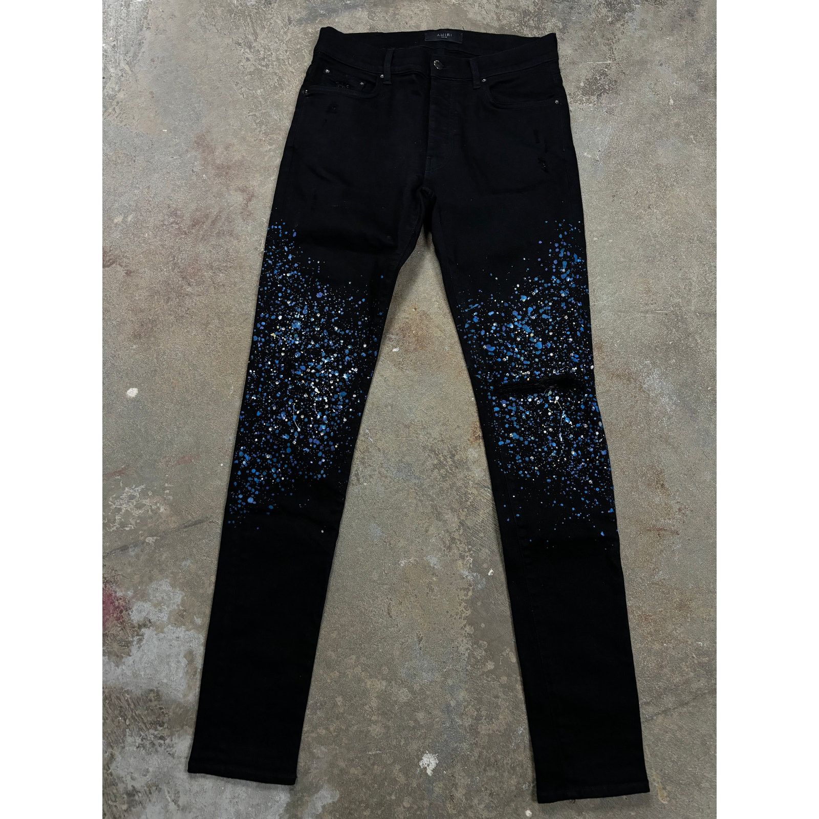 Amiri Amiri Jeans Black Rhinestone Used 32 Size US 32 / EU 48 - 1 Thumbnail