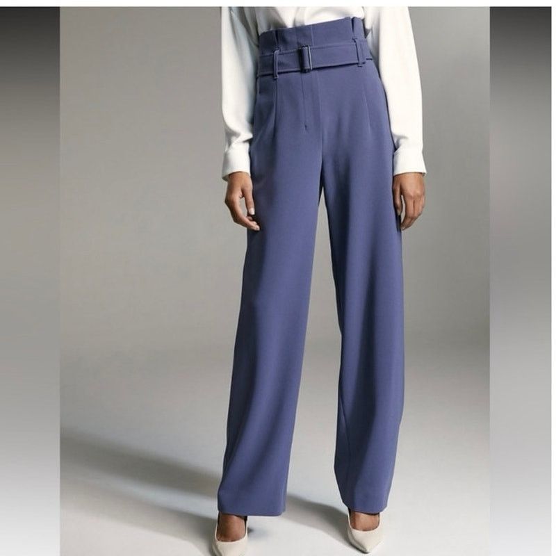 Aritzia BABATON Power Pant High Waisted Belted Dive Blue Size 2 Size 26" / US 2 / IT 38 - 13 Thumbnail