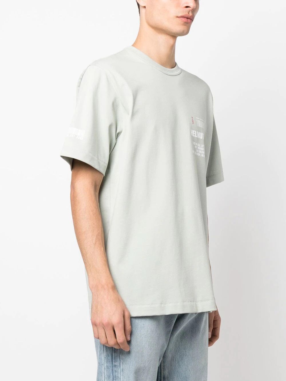 Helmut Lang Pastel Green Ski Logo T-Shirt Size US XL / EU 56 / 4 - 2 Thumbnail