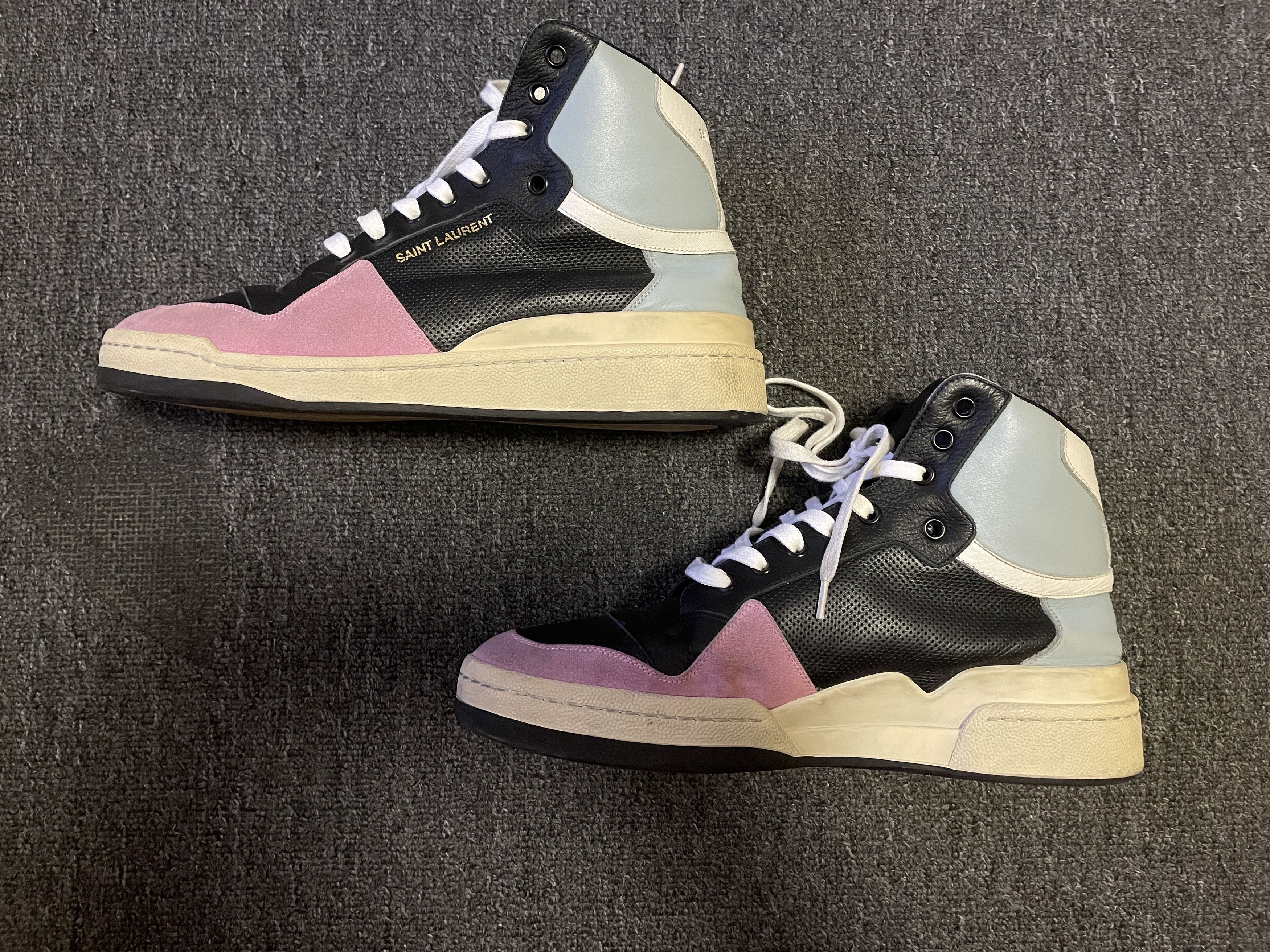 Saint Laurent Paris Saint Laurent Men's Hi-Top Sneakers Shoes Size 42/US9 Size US 9 / EU 42 - 5 Thumbnail