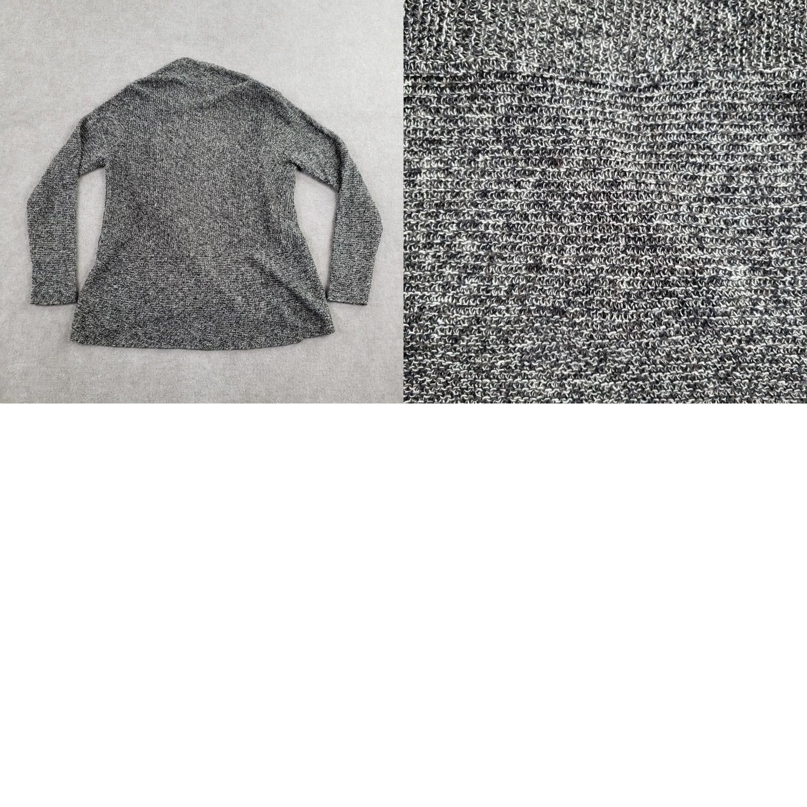 Eileen Fisher Eileen Fisher Cardigan Women Small Gray Linen Open Front Lightweight Knit Pockets Womens Size S / US 4 / IT 40 - 8 Thumbnail