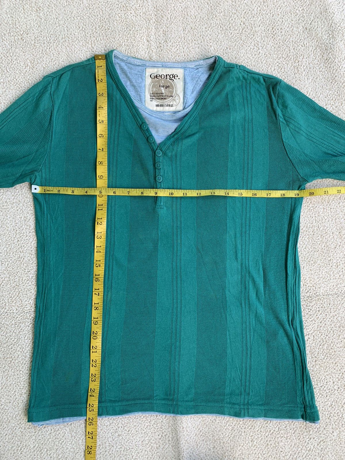 If Six Was Nine × Japanese Brand × Le Grande Bleu (L.G.B.) Japanese George Double layer Long sleeve Size US L / EU 52-54 / 3 - 8 Thumbnail