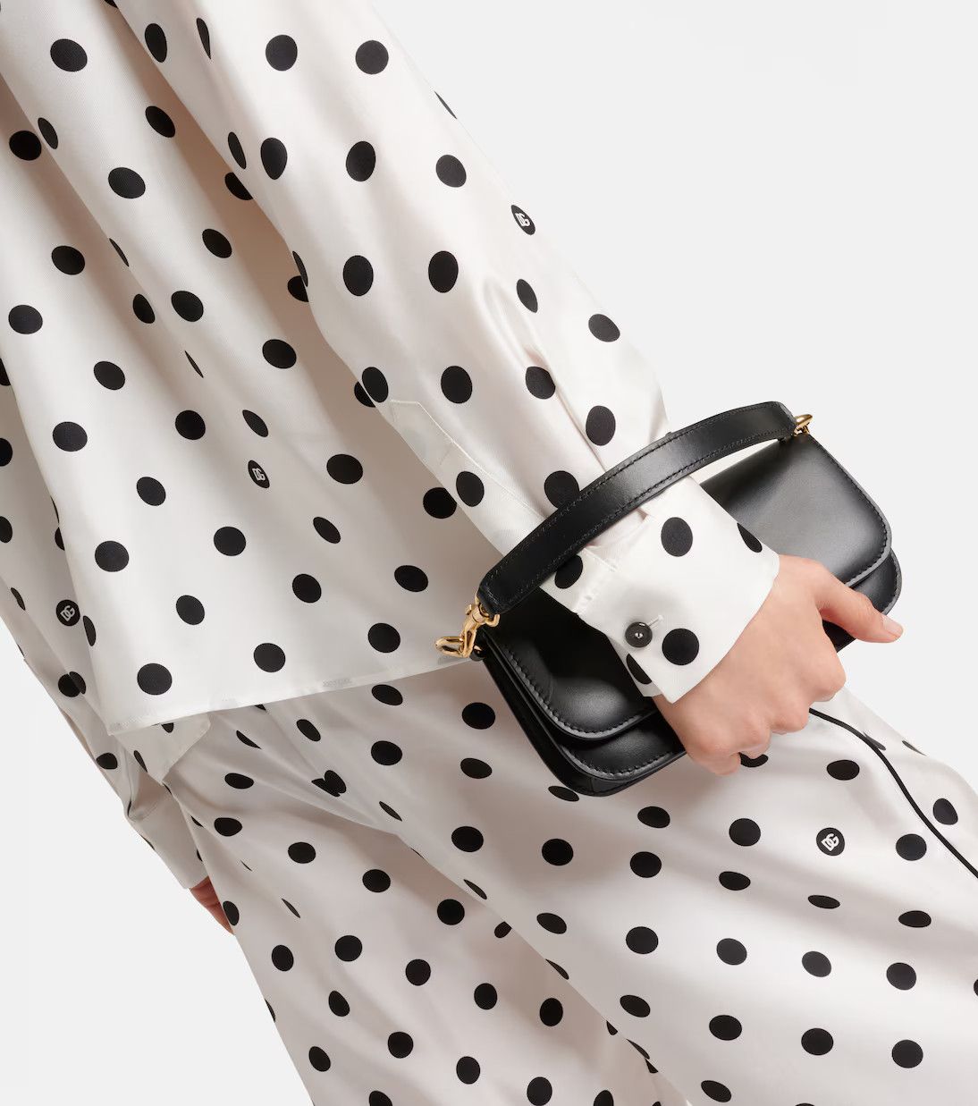 Balenciaga o1y0625 Patterned Shirt in White/Black Size S / US 4 / IT 40 - 3 Thumbnail