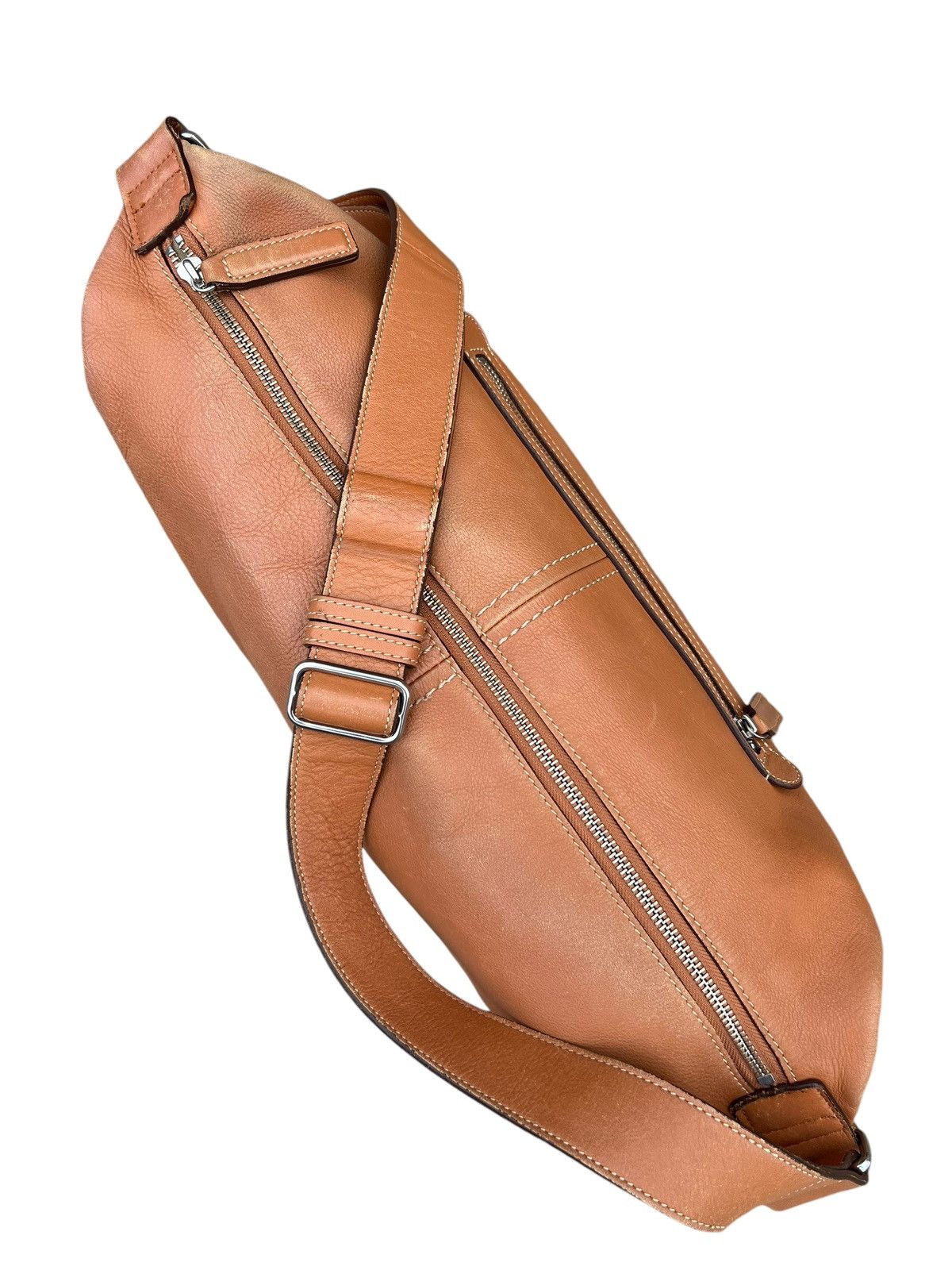 Leather Vintage Tsuchiya Kaban Distressed Muddy Patina Leather Bag Size ONE SIZE - 18 Thumbnail