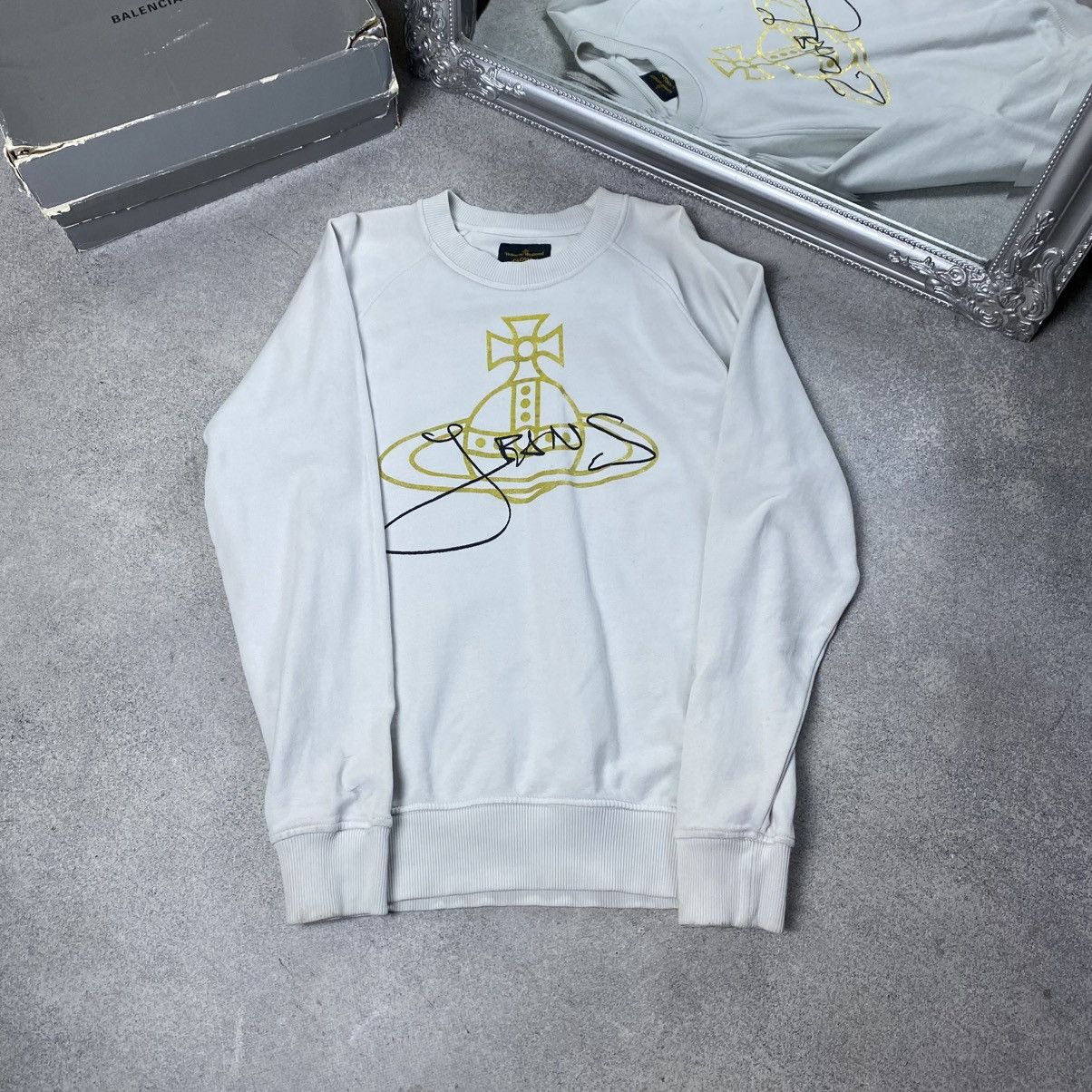 Vivienne Westwood Vintage Vivienne Westwood Big Logo Sweatshirt Y2K Size US S / EU 44-46 / 1 - 1 Thumbnail