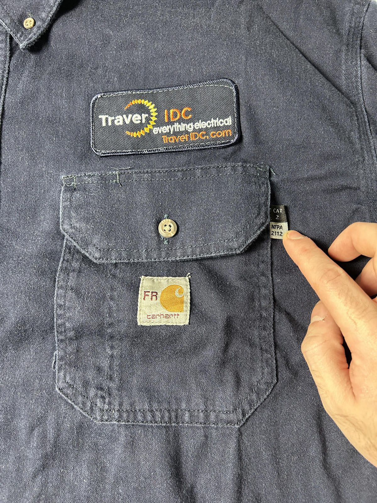 Carhartt Carhartt Pocket Shirt Heavyweight Overshirt Workwear Navy Size US XXL / EU 58 / 5 - 4 Thumbnail