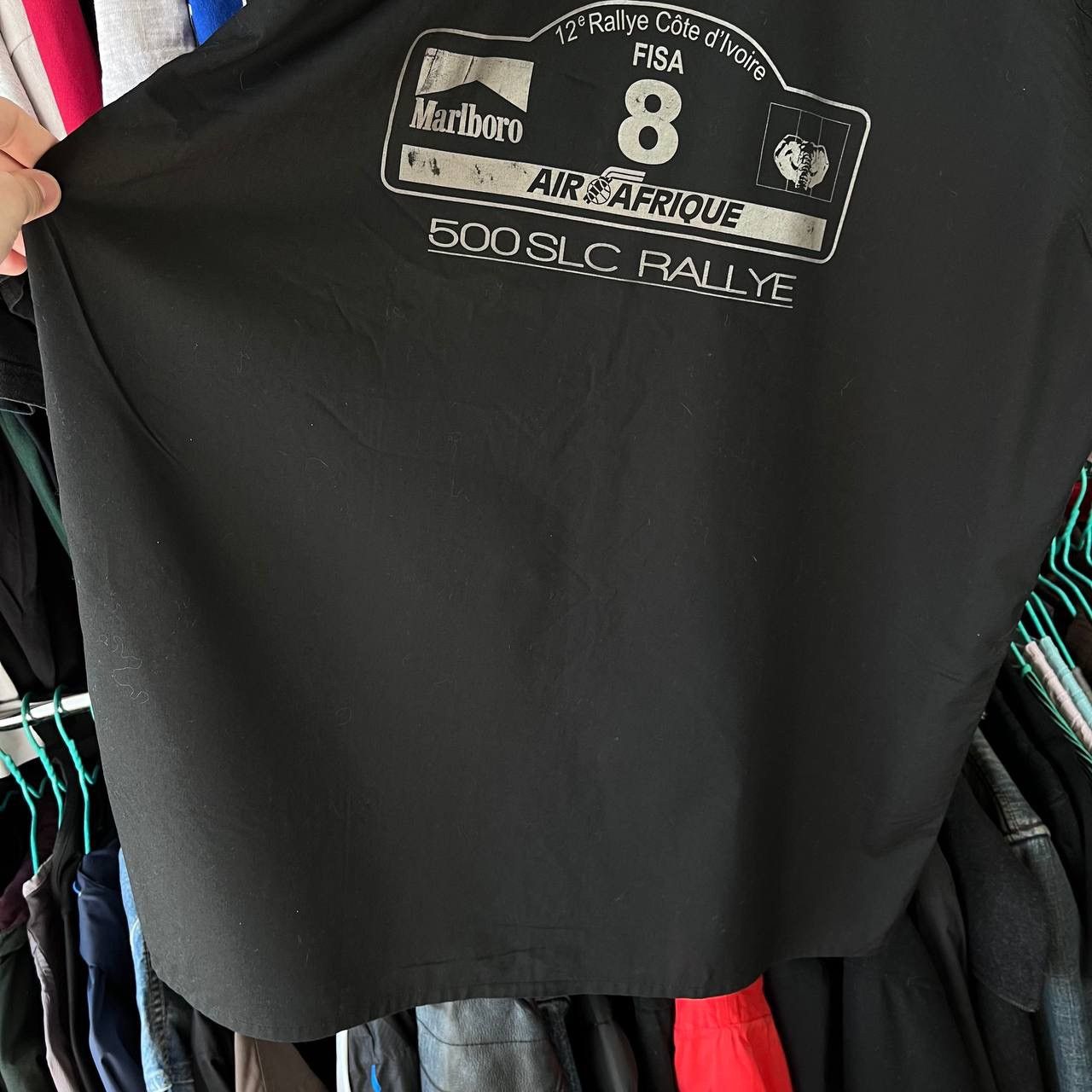 Marlboro × Mercedes-Benz 1980 Mercedes Benz 500 SLC WRC Rallye Cote d'Ivoire Shirt Size US L / EU 52-54 / 3 - 7 Thumbnail