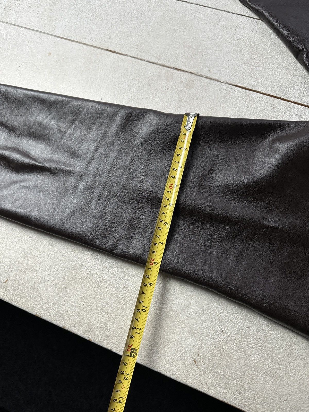 Leather 🚨Vintage leather pants motorcycles BROWN LUXURY Y2K Size 32" / US 10 / IT 46 - 18 Thumbnail