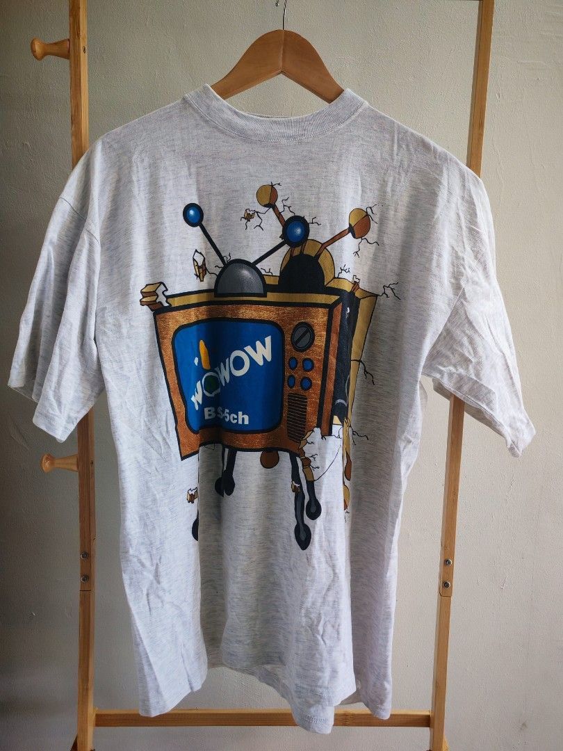 Nutmeg Vintage wowow TV bs-5ch mirror print shirt Size US L / EU 52-54 / 3 - 1 Thumbnail