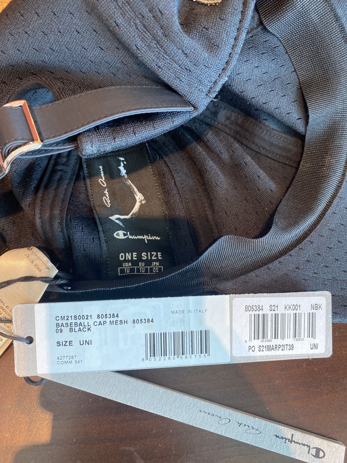 Rick Owens Drkshdw Drkshdw x Champion Baseball Cap Size ONE SIZE - 7 Thumbnail