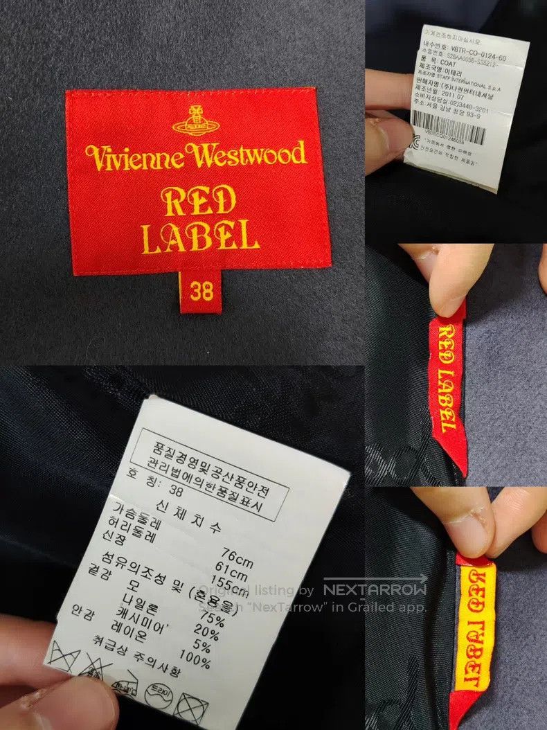 Vivienne Westwood Vivienne Westwood Navy Blue Witch Asymmetrical Wool Overco Size XS / US 0-2 / IT 36-38 - 6 Thumbnail