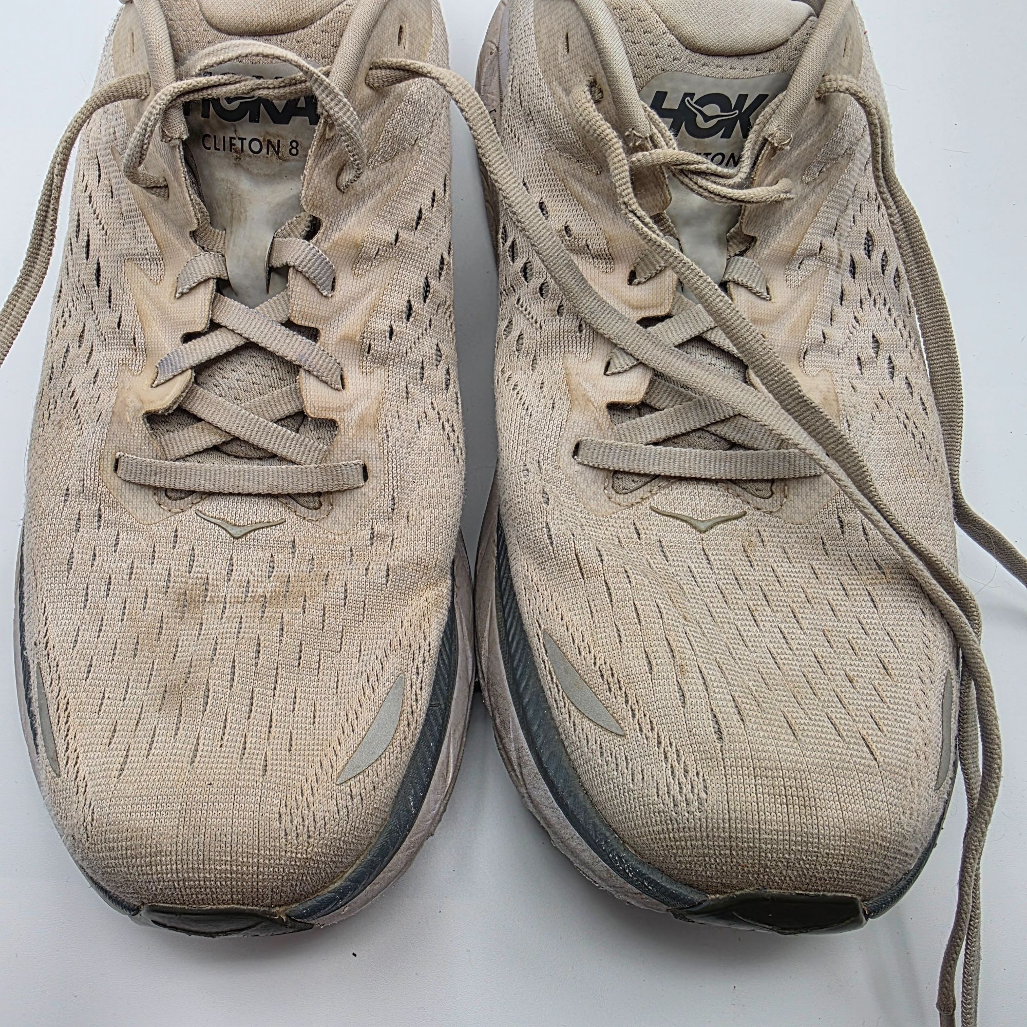 Hoka Hoka One One Clifton 8 Mens Size 12.5 White Athletic Shoes R Size US 12.5 / EU 45-46 - 10 Thumbnail