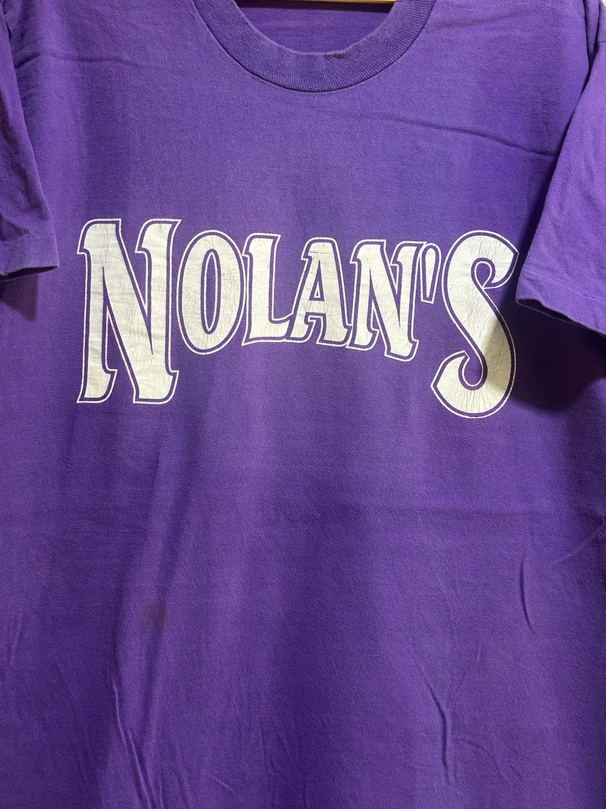 Fruit Of The Loom × Vintage Vintage Nolan’s Number 8 Faded Tee Size US L / EU 52-54 / 3 - 2 Thumbnail