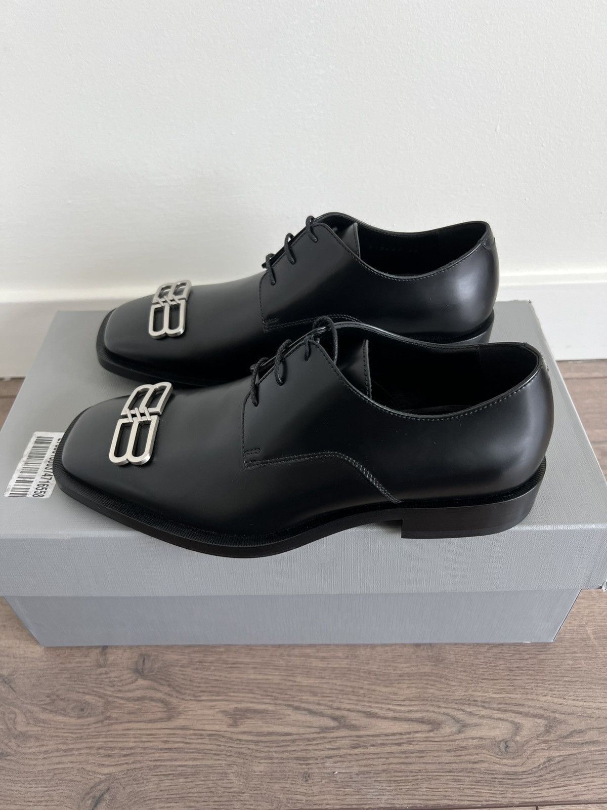 Balenciaga Balenciaga BB Icon Leather Derby Shoes 39 Size US 6 / EU 39 - 3 Thumbnail