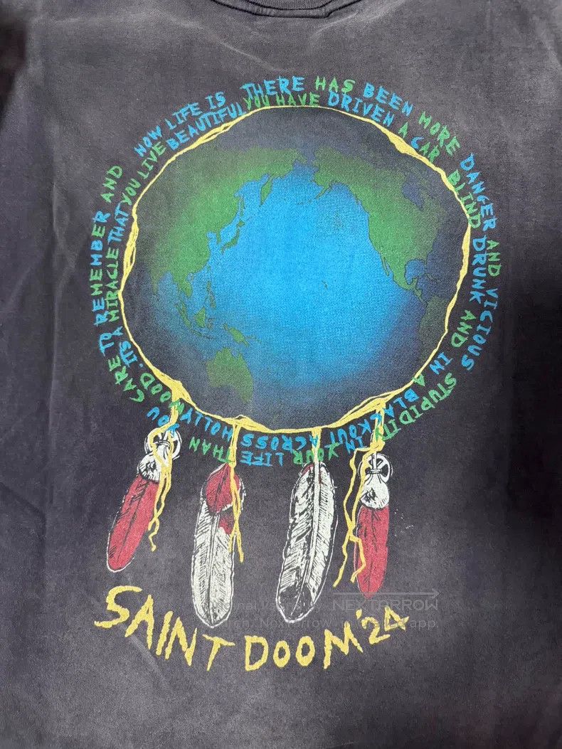 Saint Michael Saint Michael Collaboration Death God Earth Print Distress Size US XL / EU 56 / 4 - 5 Thumbnail