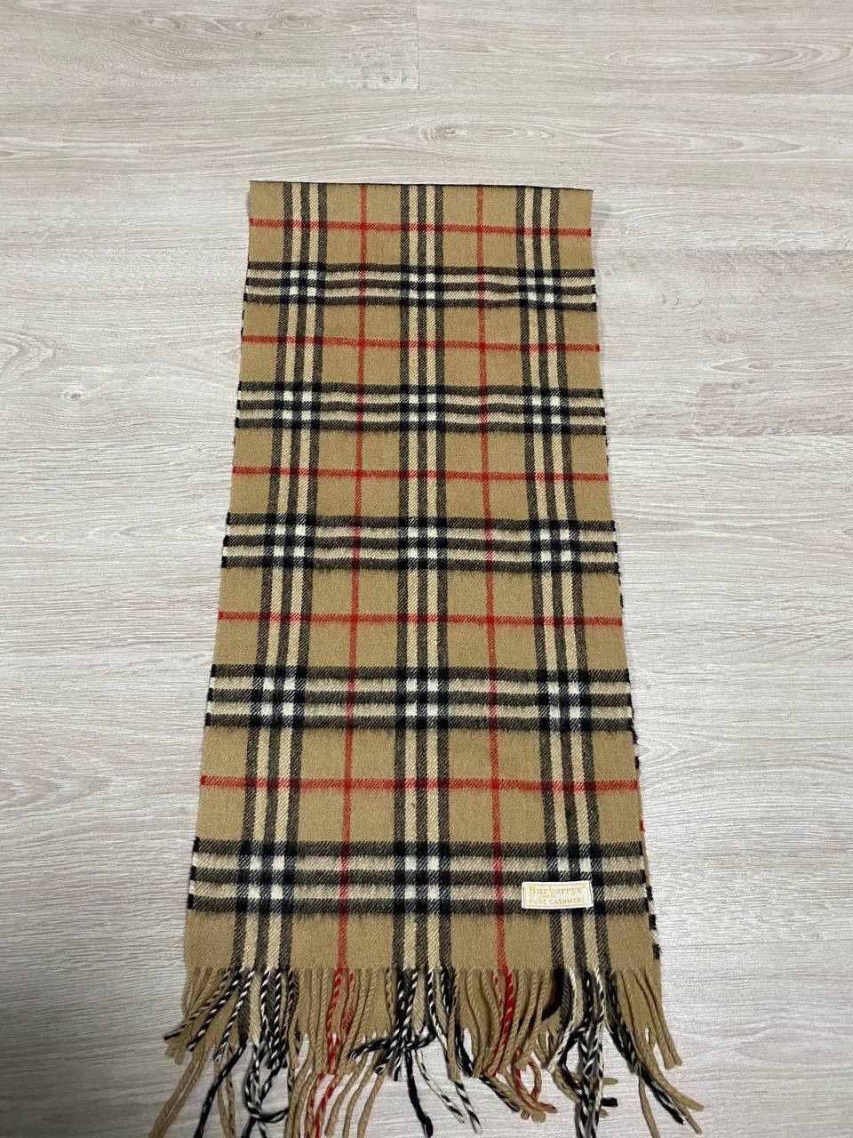 Burberry × Vintage Burberry nova check vintage cashmere scarf Size ONE SIZE - 4 Thumbnail