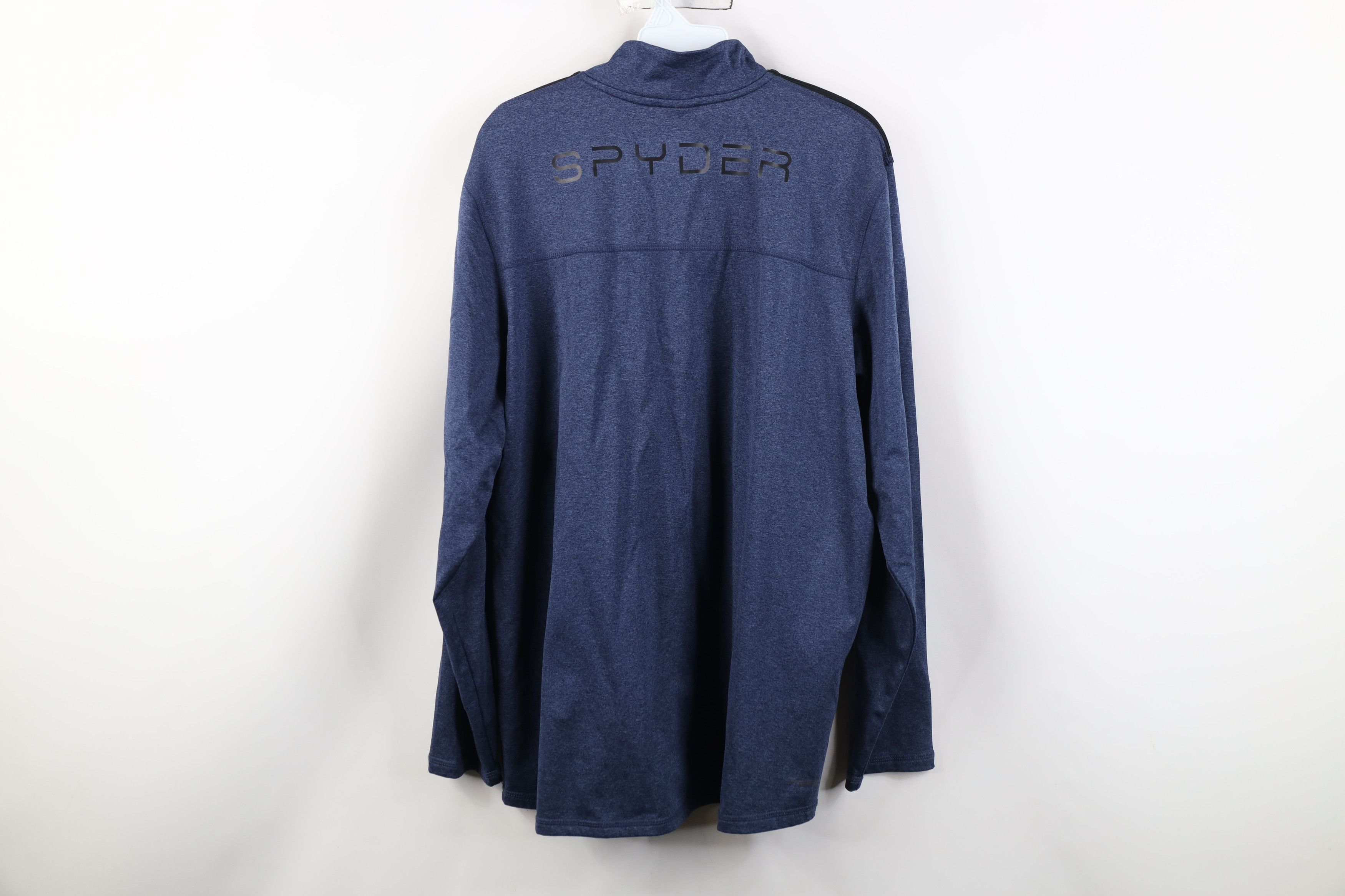 Spyder Spyder Knit 1/4 Half Zip Pullover Jacket Top Heather Blue Size US L / EU 52-54 / 3 - 12 Thumbnail