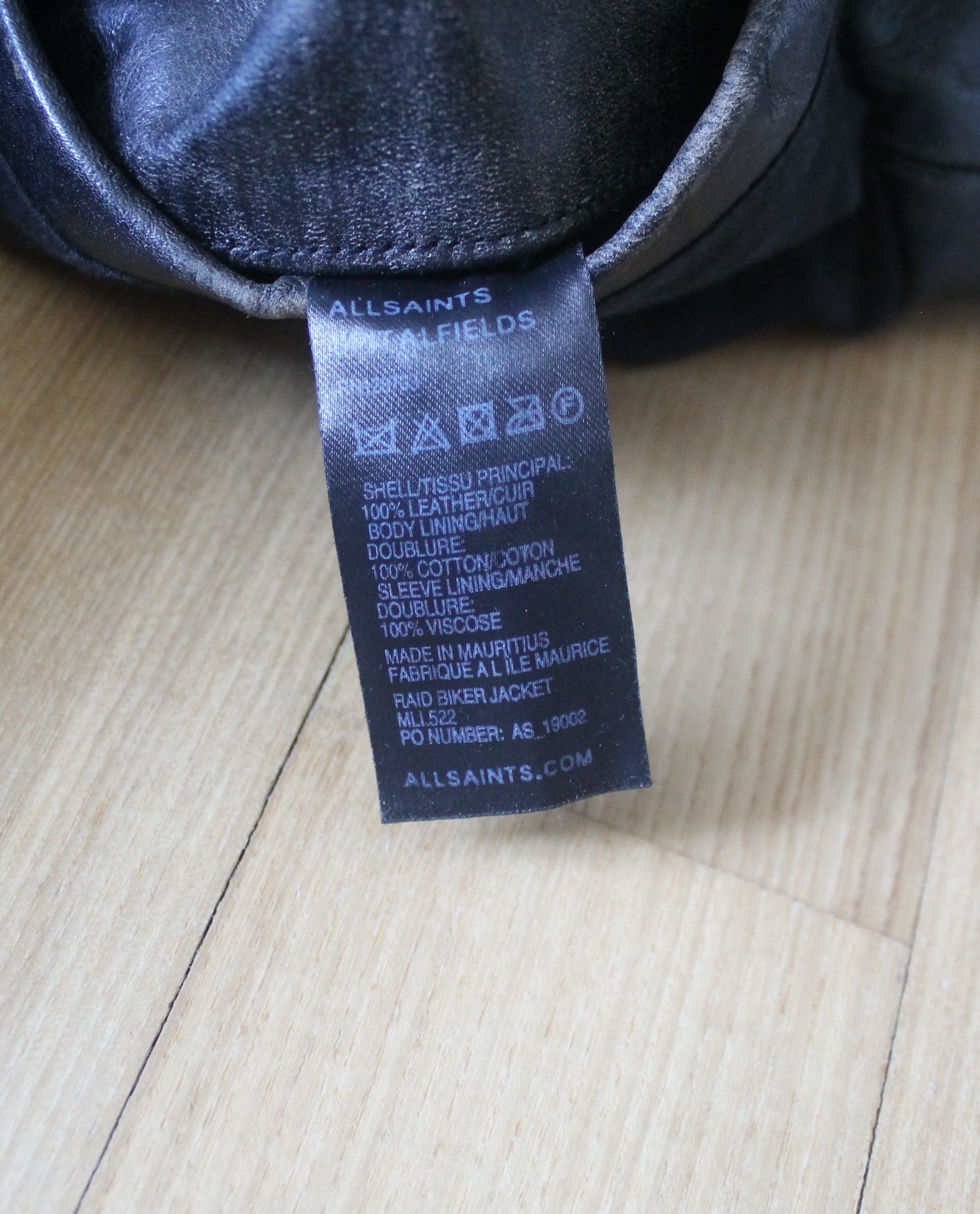 Allsaints MSRP $695 Allsaints Raid Biker Jacket Cracked Leather Size US S / EU 44-46 / 1 - 8 Thumbnail