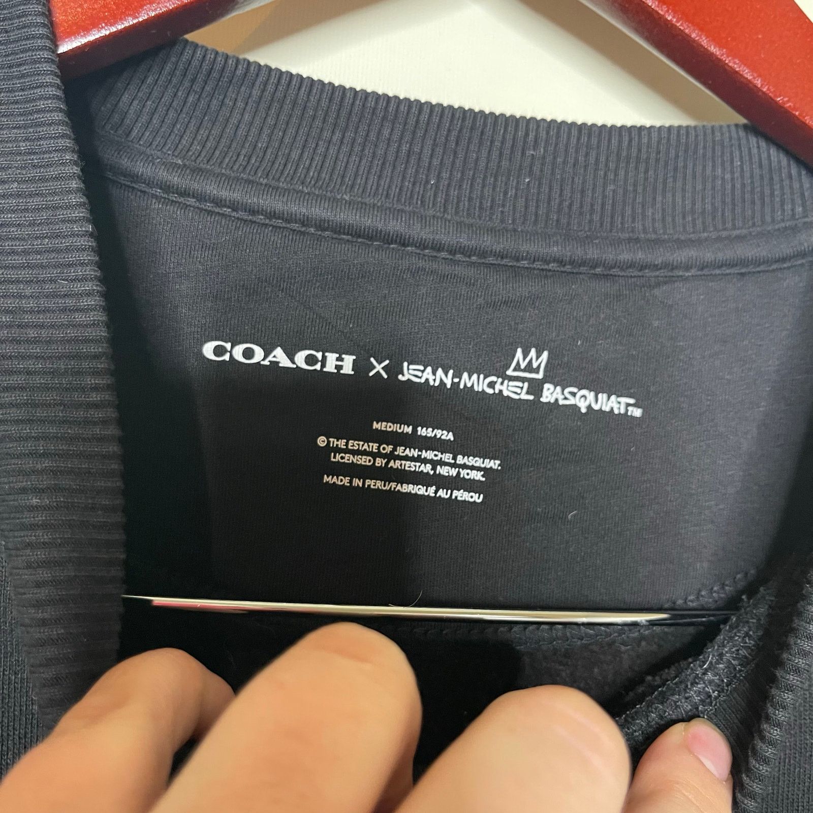 Coach Coach X Jean Michel Basquiat Black Cotton Crewneck sz M Size US M / EU 48-50 / 2 - 6 Thumbnail