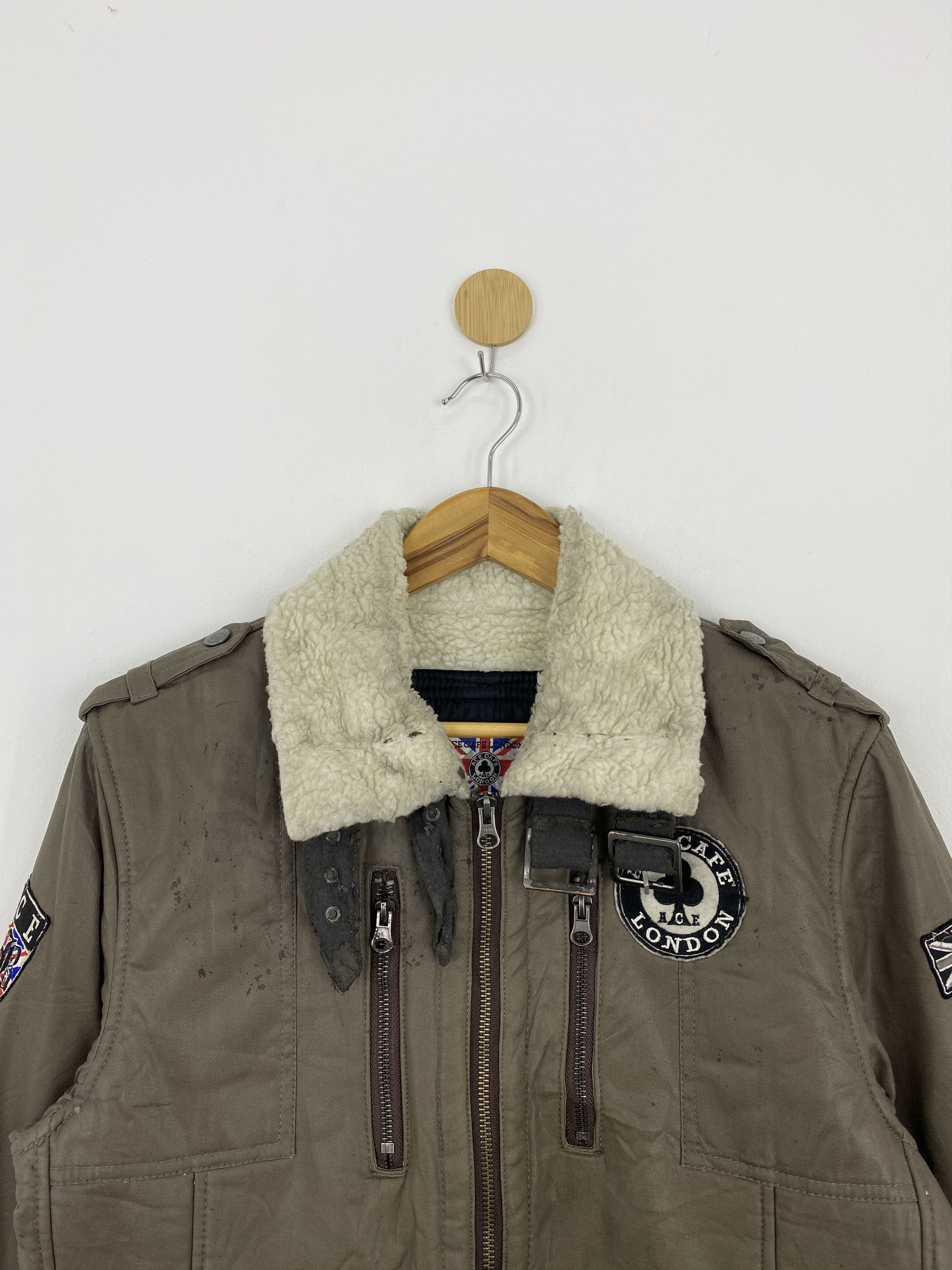 Japanese Brand Vintage Ace Cafe London Bomber Sherpa Jacket J1815 Size US M / EU 48-50 / 2 - 2 Thumbnail