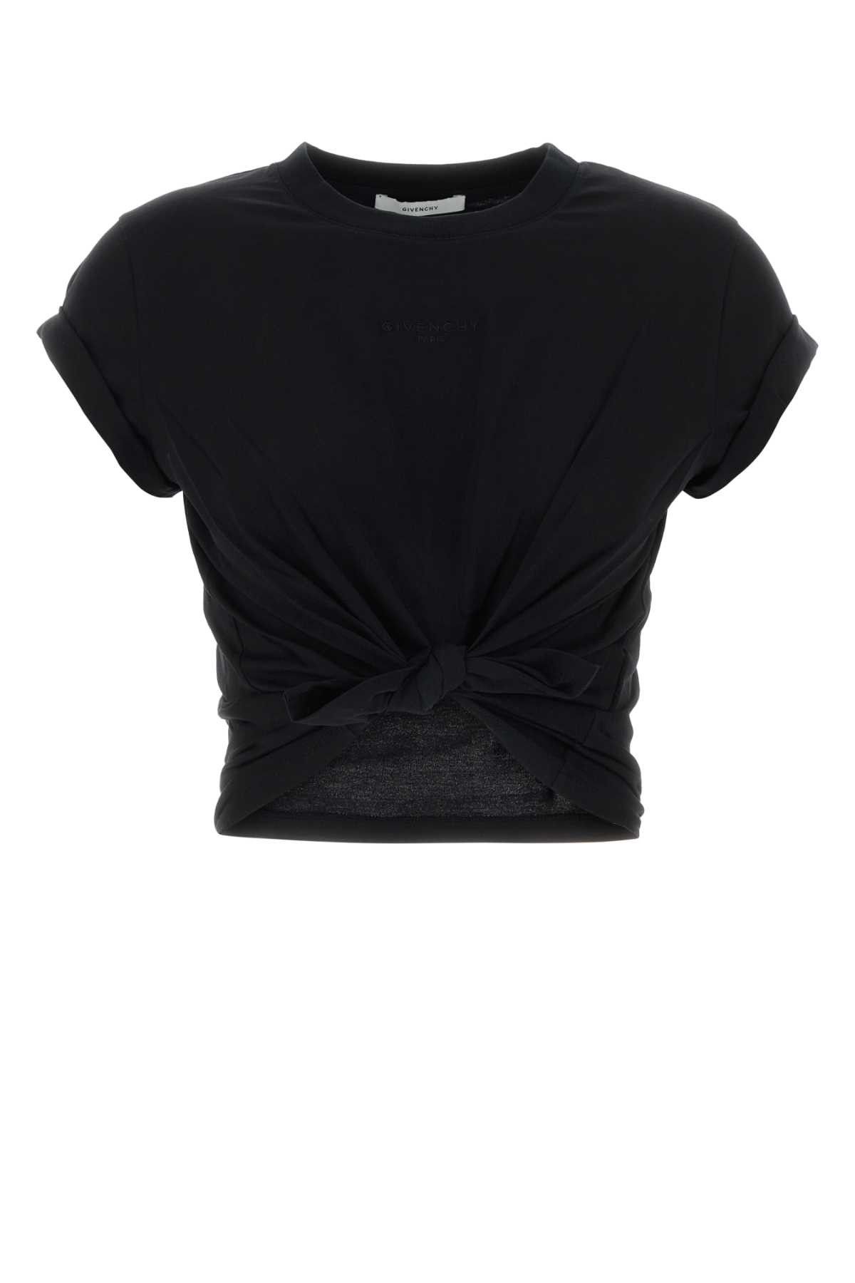 Givenchy Black Cotton T-Shirt Size S / US 4 / IT 40 - 1 Thumbnail