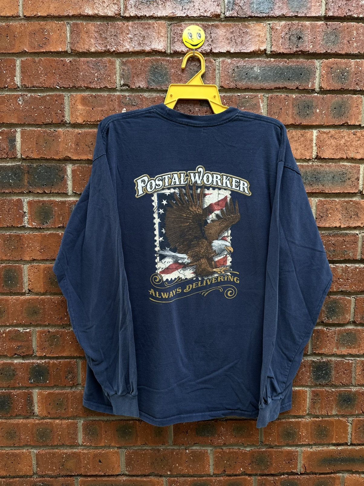 Gildan × Sears × Vintage Vintage Postal Worker Long Sleeve Faded Tee Size US XL / EU 56 / 4 - 1 Thumbnail