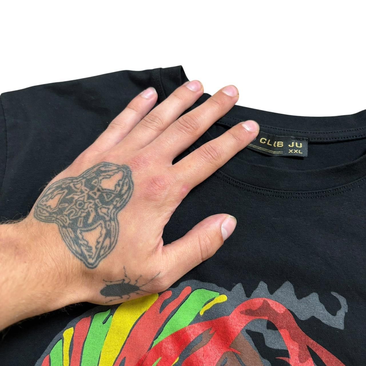 Vintage Vintage Rasta T-Shirt with Roach’s Revived Custom Print Size US XL / EU 56 / 4 - 4 Thumbnail
