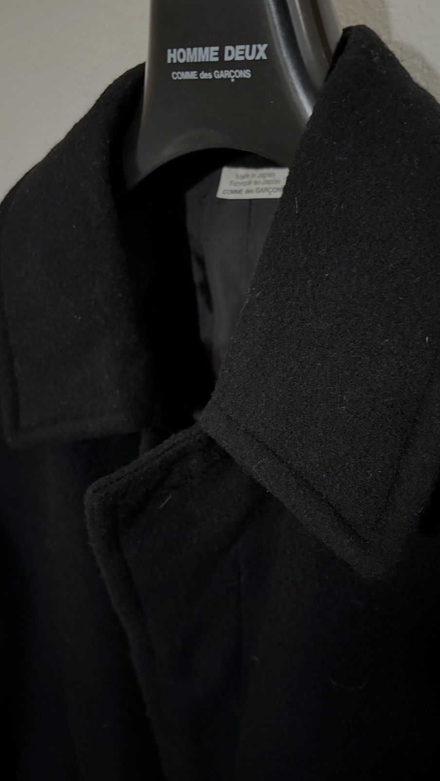 Comme des Garcons Homme Deux COMME des GARÇONS Wool Coat XL Size US XL / EU 56 / 4 - 4 Thumbnail
