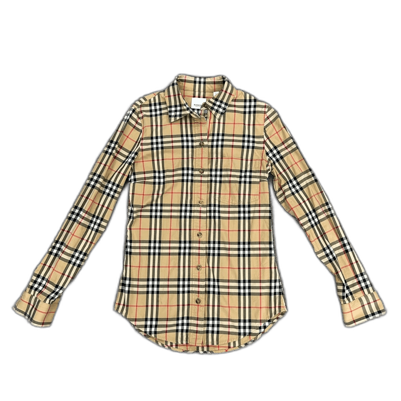 Burberry Burberry Check Pattern Long Sleeve Shirt Size XS / US 0-2 / IT 36-38 - 1 Thumbnail