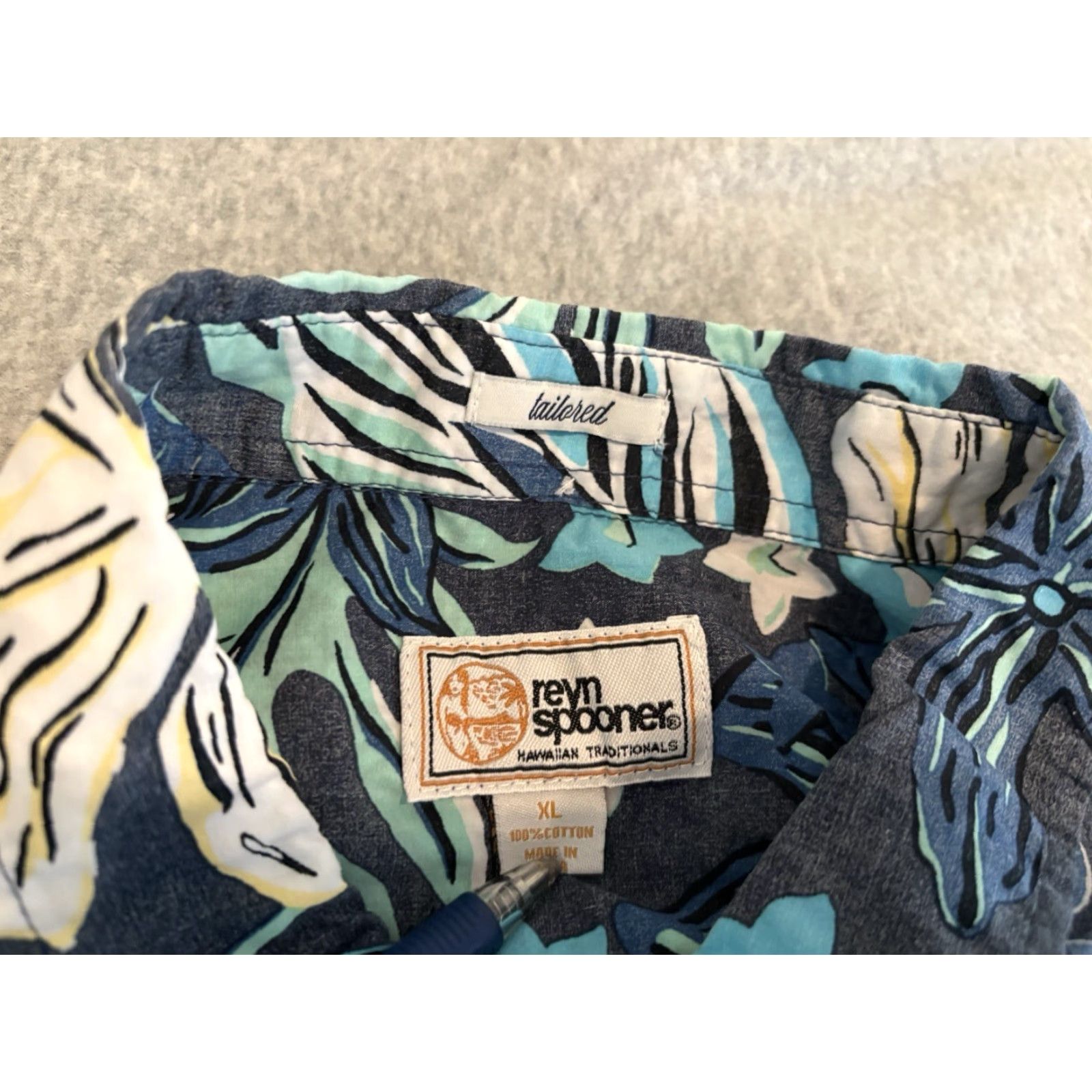Reyn Spooner Reyn Spooner Hawaiian Shirt Mens XL Short Sleeve Floral Button-Up Tailored Fit Multicolor Green Blue Size US XL / EU 56 / 4 - 2 Thumbnail