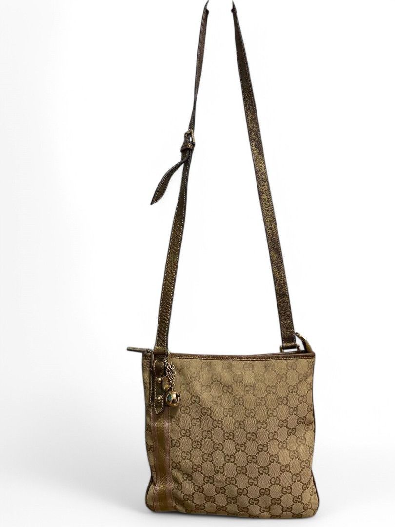 Gucci Gucci - Princesss Shoulder Bag Charm Gold Pink GG Monogram Size ONE SIZE - 11 Thumbnail