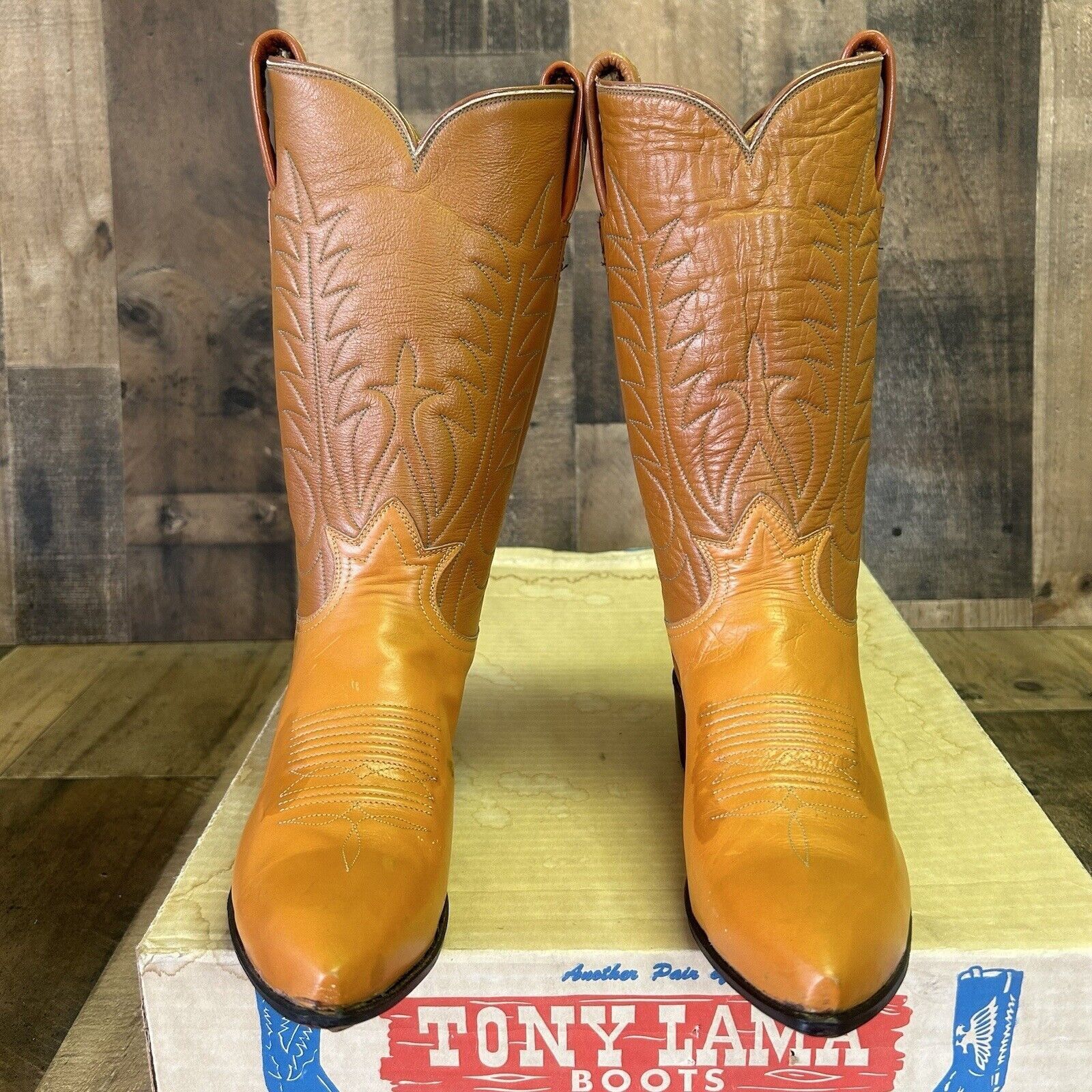 Tony Lama Tony Lama Vintage Gold Label Western Cowboy Boots Womens 6 A Size US 6 / IT 36 - 6 Thumbnail