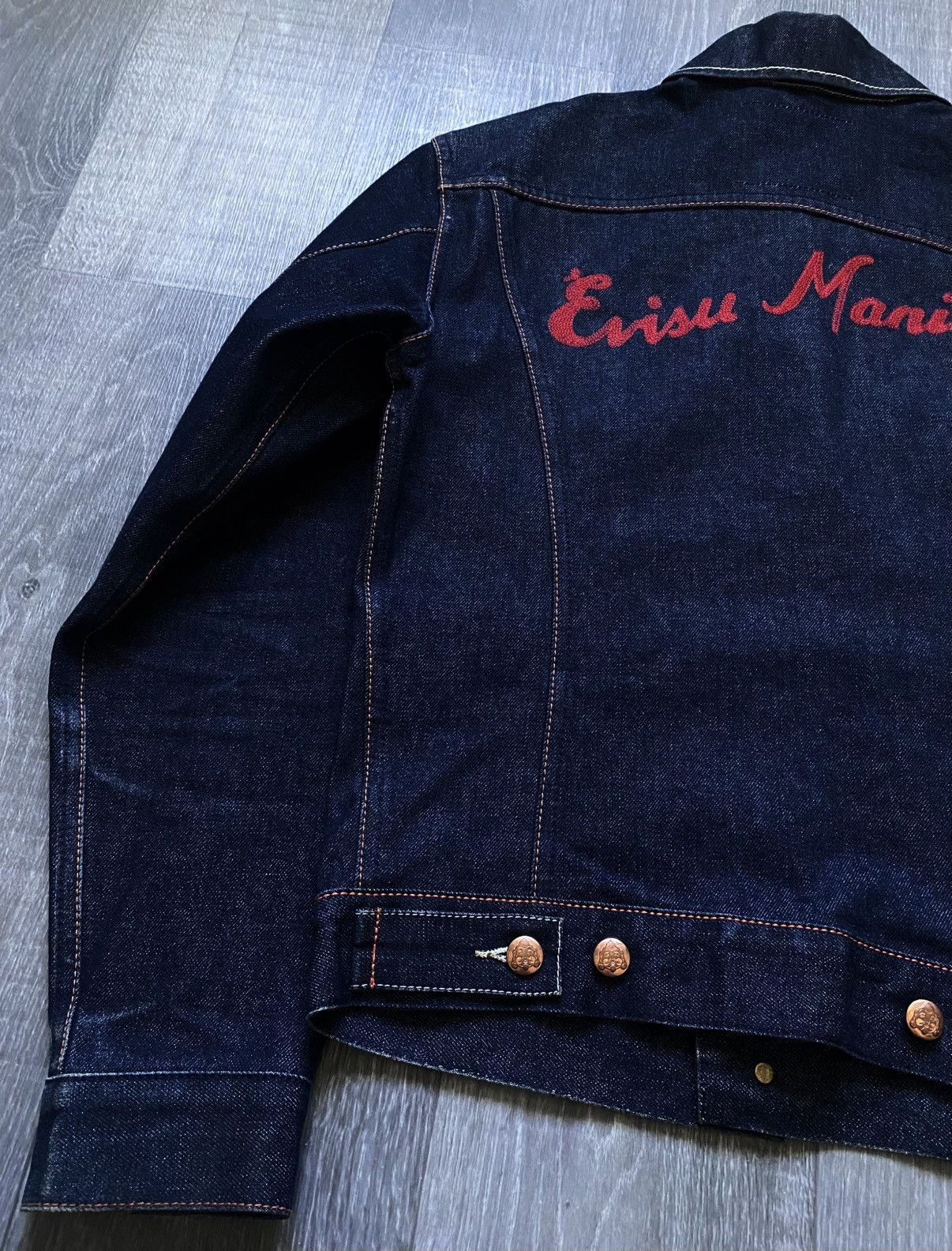 Evisu Evisu Maniacs Embroidered Logo Heritage Denim Jeans Jacket Size M / US 6-8 / IT 42-44 - 21 Thumbnail