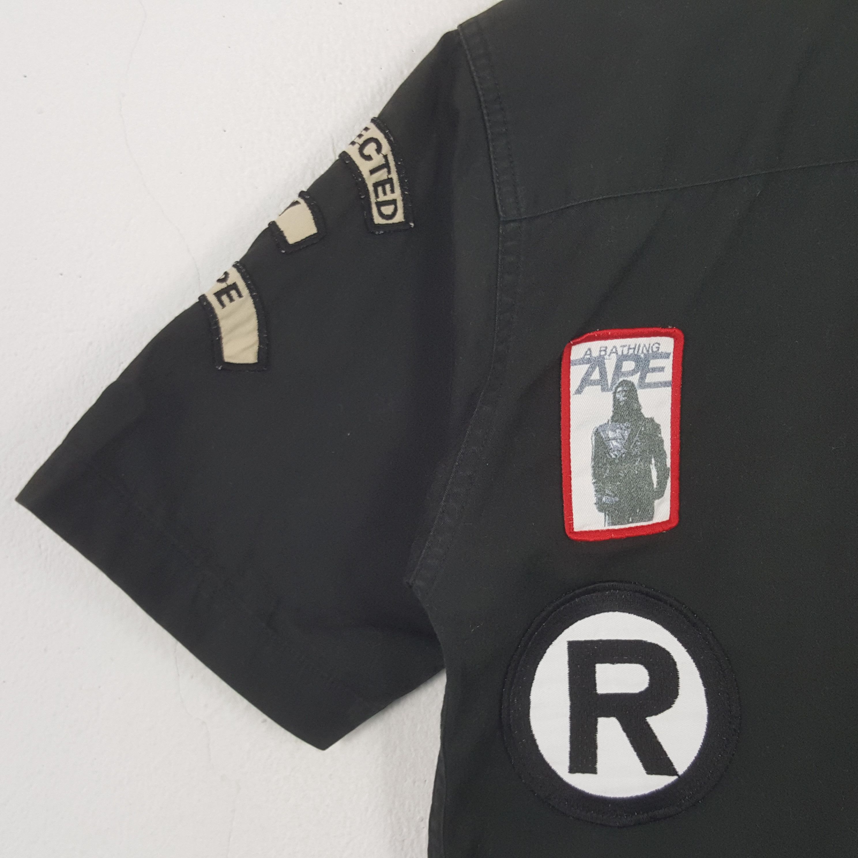Bape × Vintage Vintage BAPE Japanese Brand Work Shirt C285N28 Size US M / EU 48-50 / 2 - 4 Thumbnail