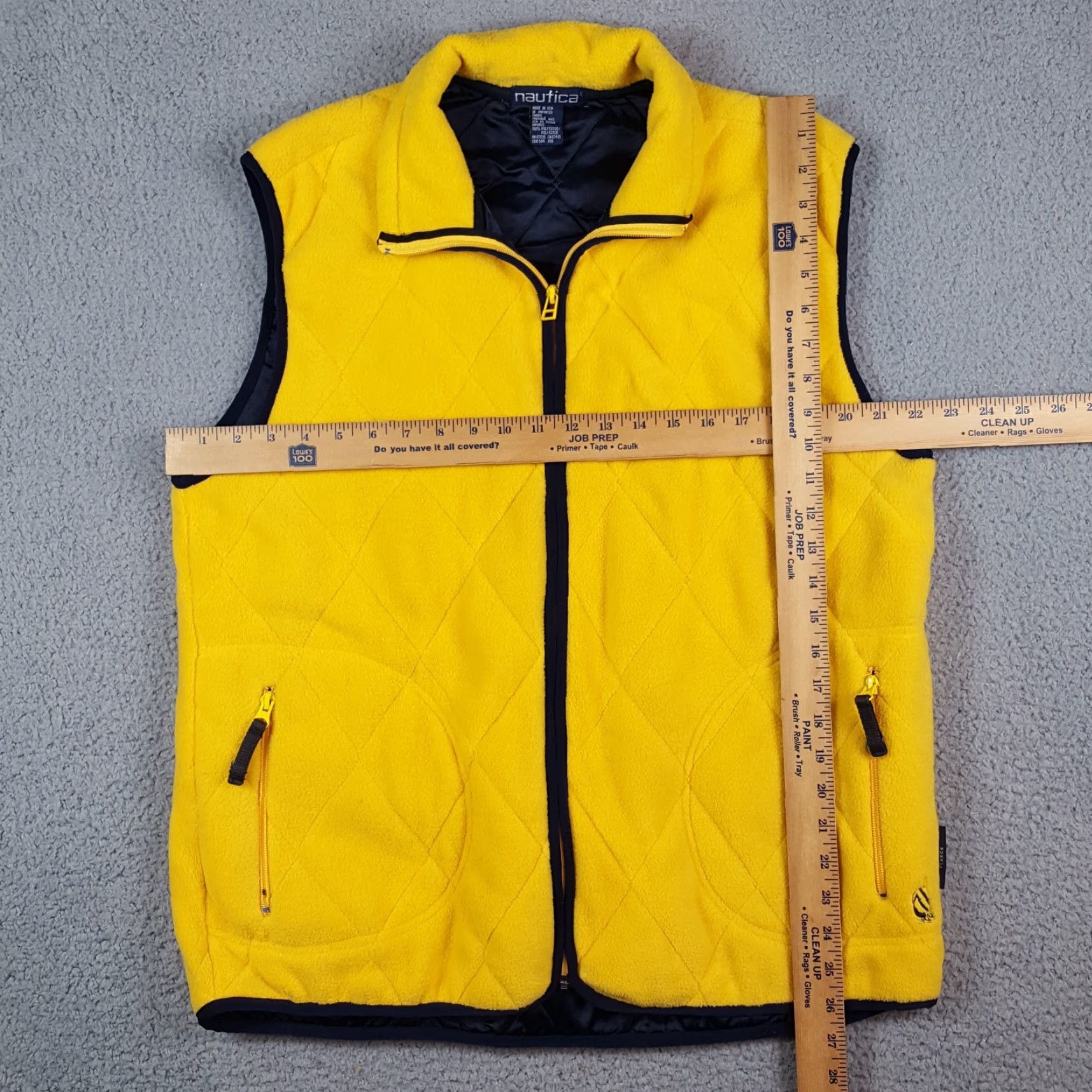 Nautica VINTAGE Nautica 90s Yellow Fleece Quilted Vest Men's Size L Windbreaker Jacket Size US L / EU 52-54 / 3 - 8 Thumbnail