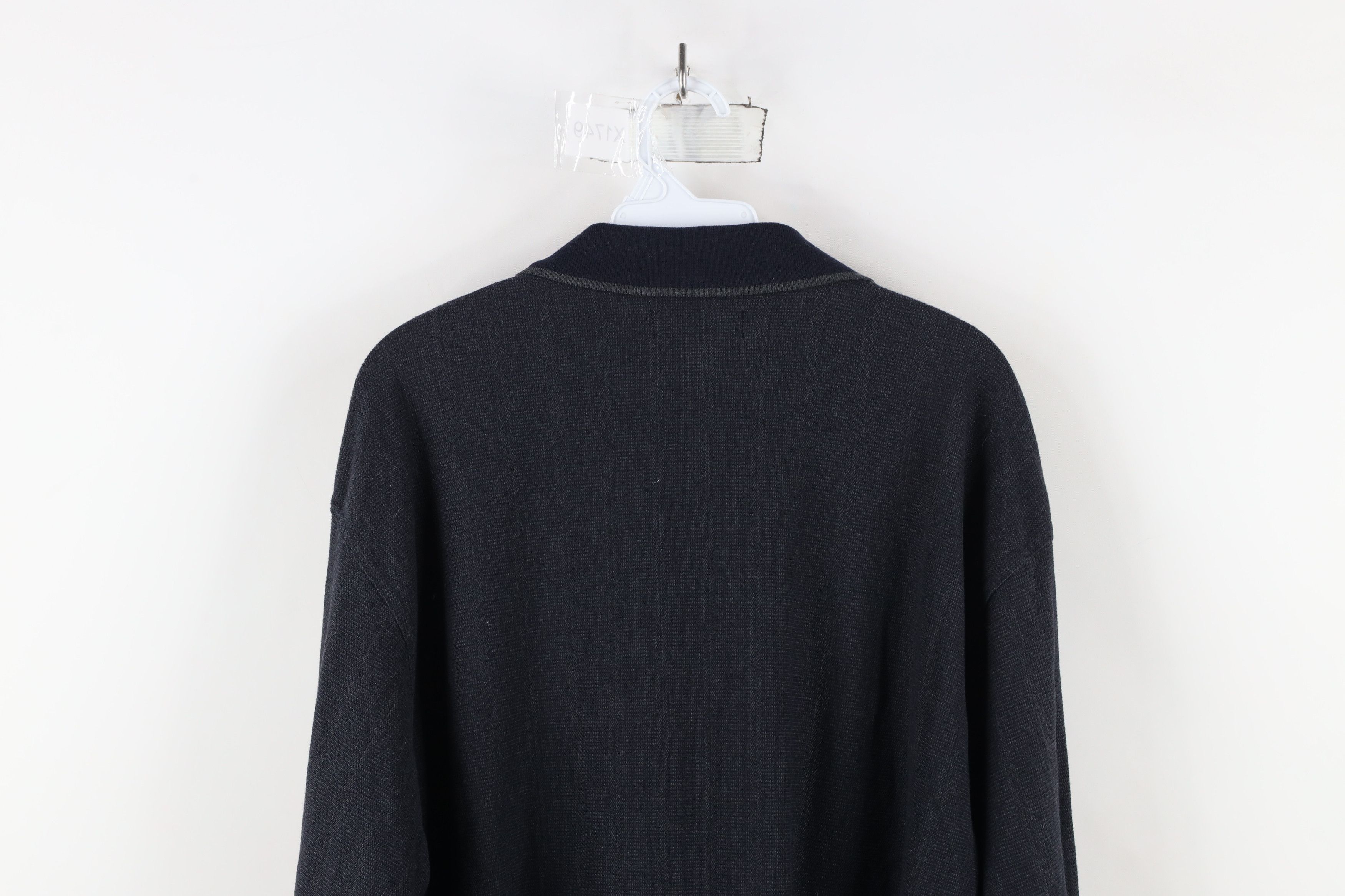 Vintage Vintage 90s Streetwear Long Sleeve Rugby Polo Shirt Blue Size US XL / EU 56 / 4 - 11 Thumbnail
