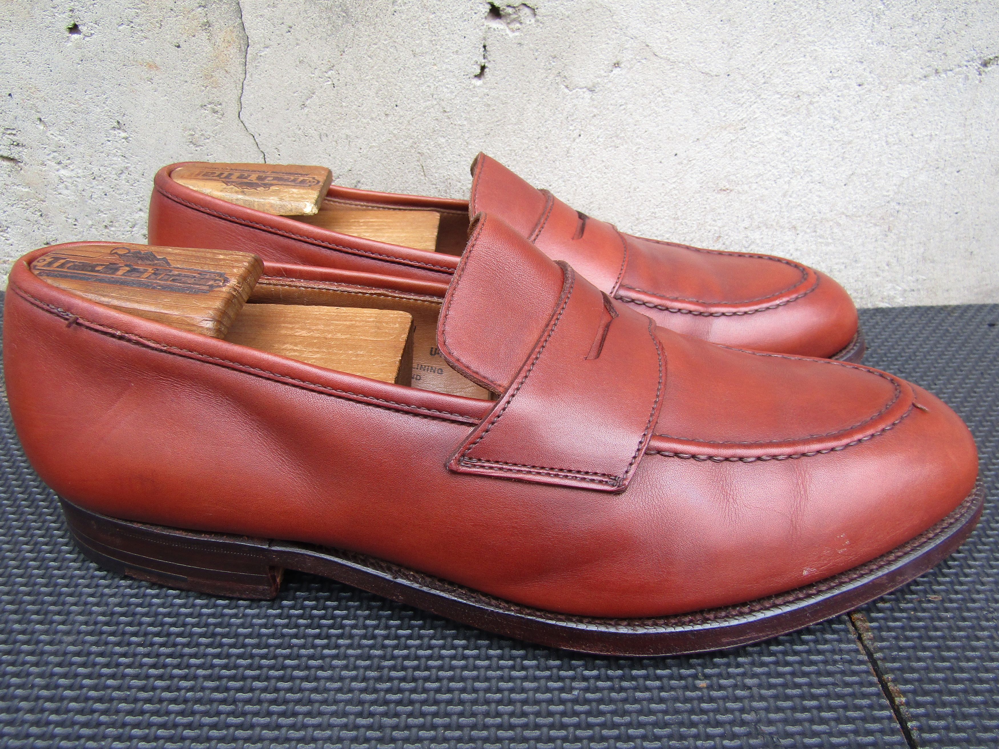 Crockett & Jones Crockett & Jones EATON Boston Brown Leather Penny Loafers Size US 9.5 / EU 42-43 - 9 Thumbnail