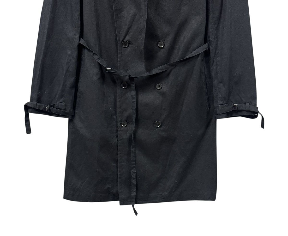 Yohji Yamamoto Vtg🔥Y’s Red Label Black Trench Coat Bondage Double Breasted Size US M / EU 48-50 / 2 - 6 Thumbnail