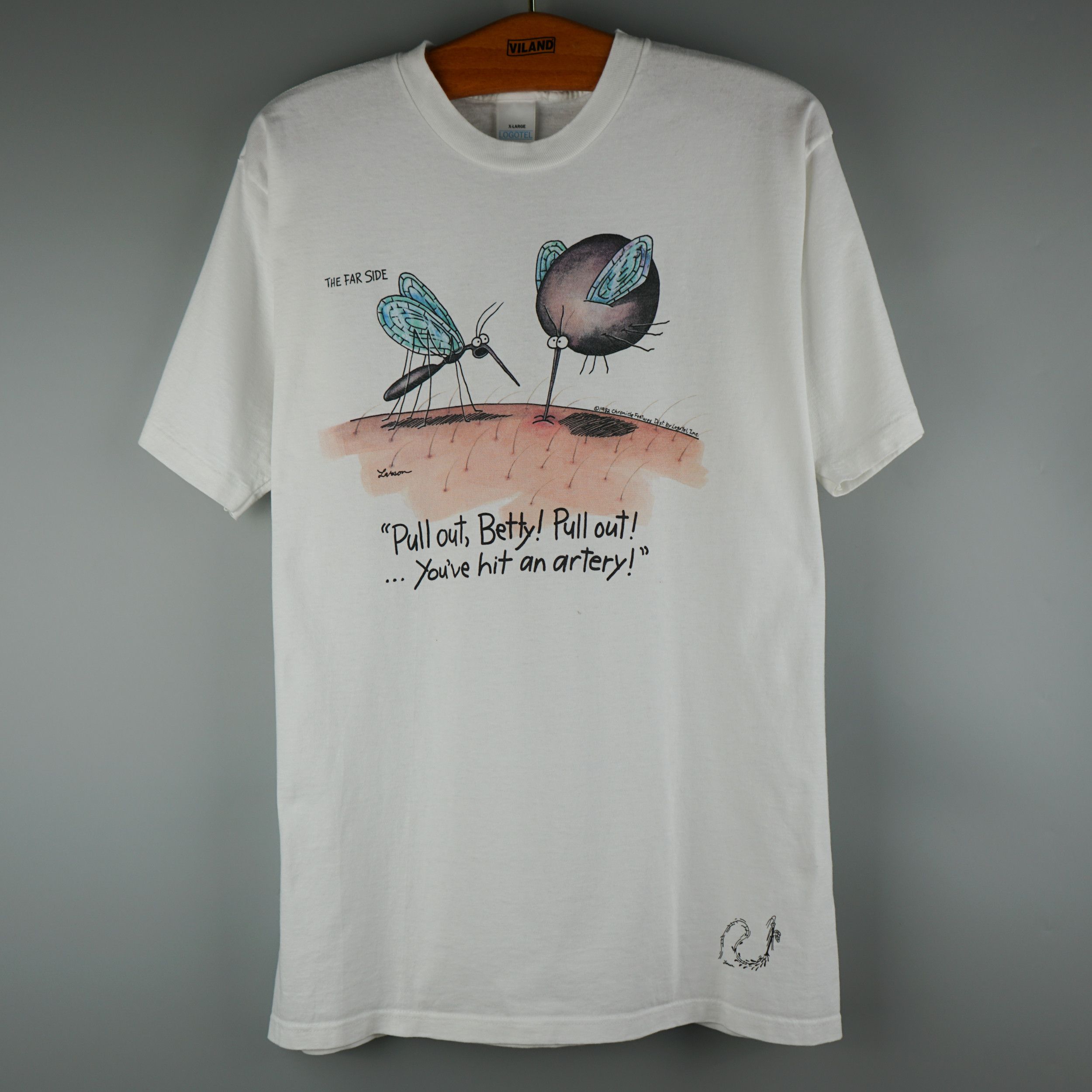 Vintage Vintage 1982 The Far Side Mosquitos T-Shirt Size US L / EU 52-54 / 3 - 1 Thumbnail