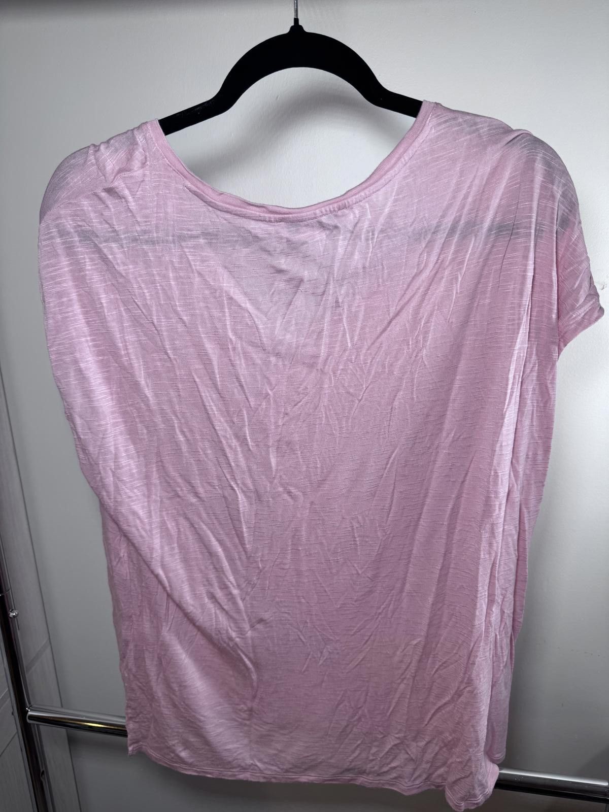 Whim Golf WHBM Women's Casual Pink V-Neck T-Shirt - Size M Size M / US 6-8 / IT 42-44 - 3 Thumbnail