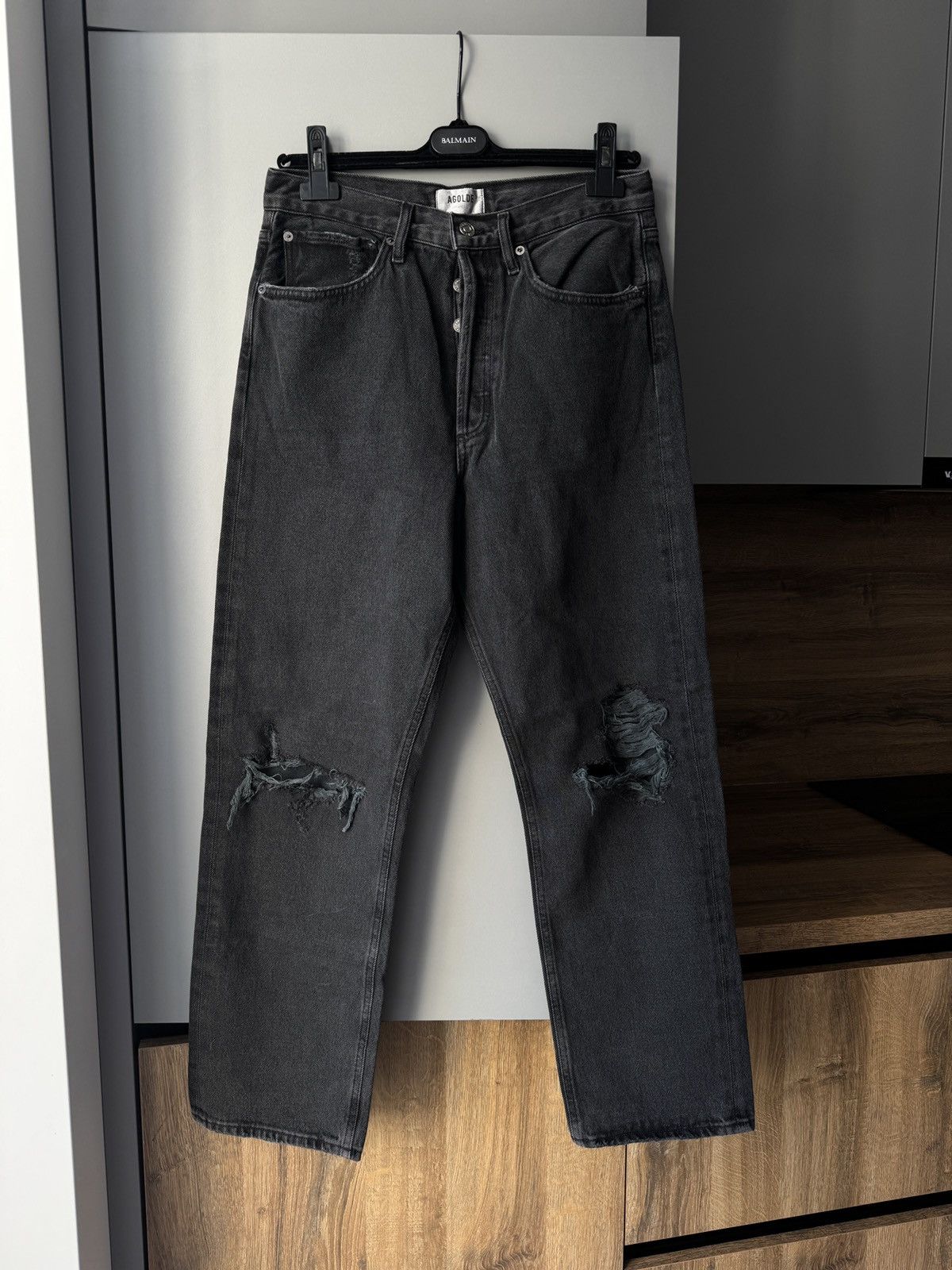 Agolde AGOLDE 90’s Mid Rise Loose Fit Distressed in Vagabond Size 28" / US 6 / IT 42 - 4 Thumbnail