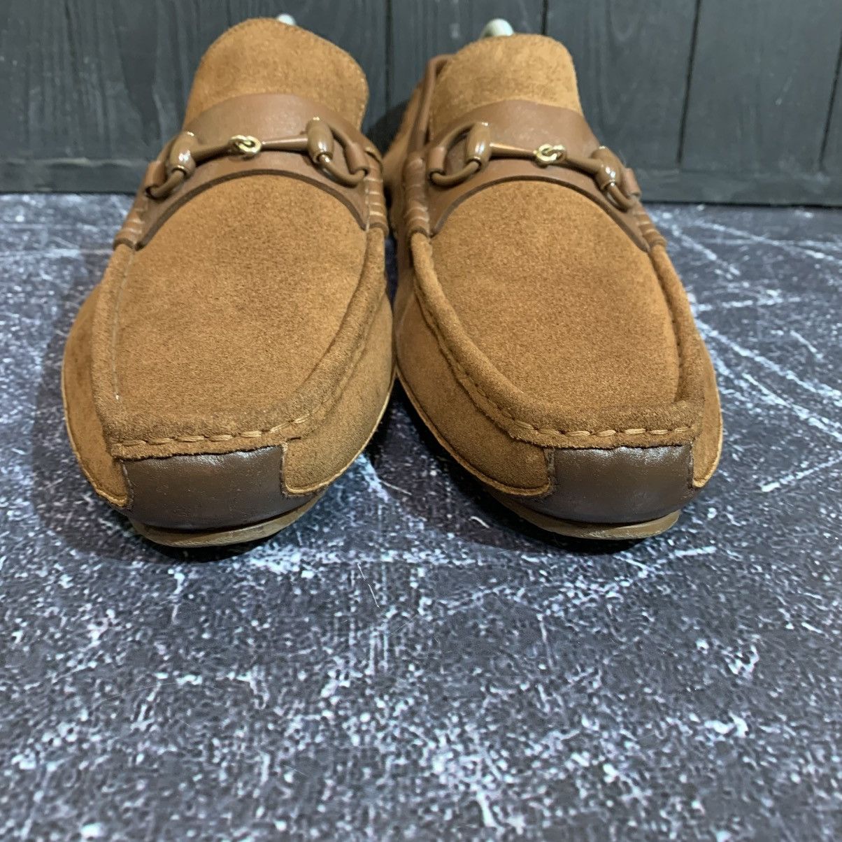 Gucci × Vintage Vintage Gucci Moccasin Suede Loafers Size 43.5 Size US 8.5 / EU 41-42 - 7 Thumbnail