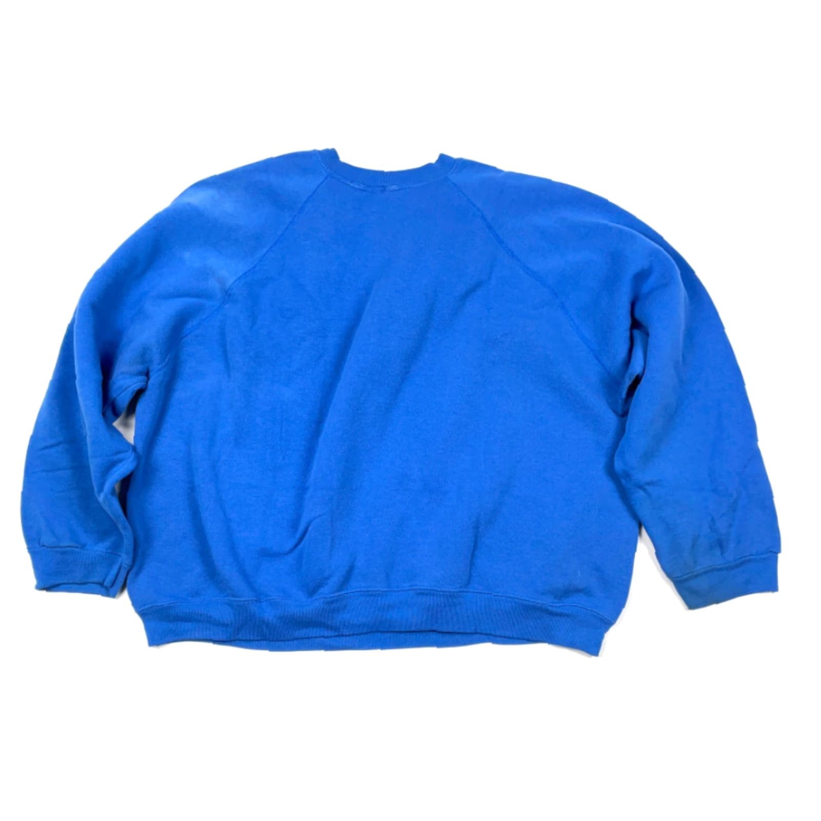 Vintage VTG Pullover Sweatshirt US Made Distressed Michigan Anchor Boxy Fit Men’s 2XL Blue Cotton Blend Embroidered Nautical 90s Crew Neck Sweatshirt Size US XXL / EU 58 / 5 - 2 Thumbnail