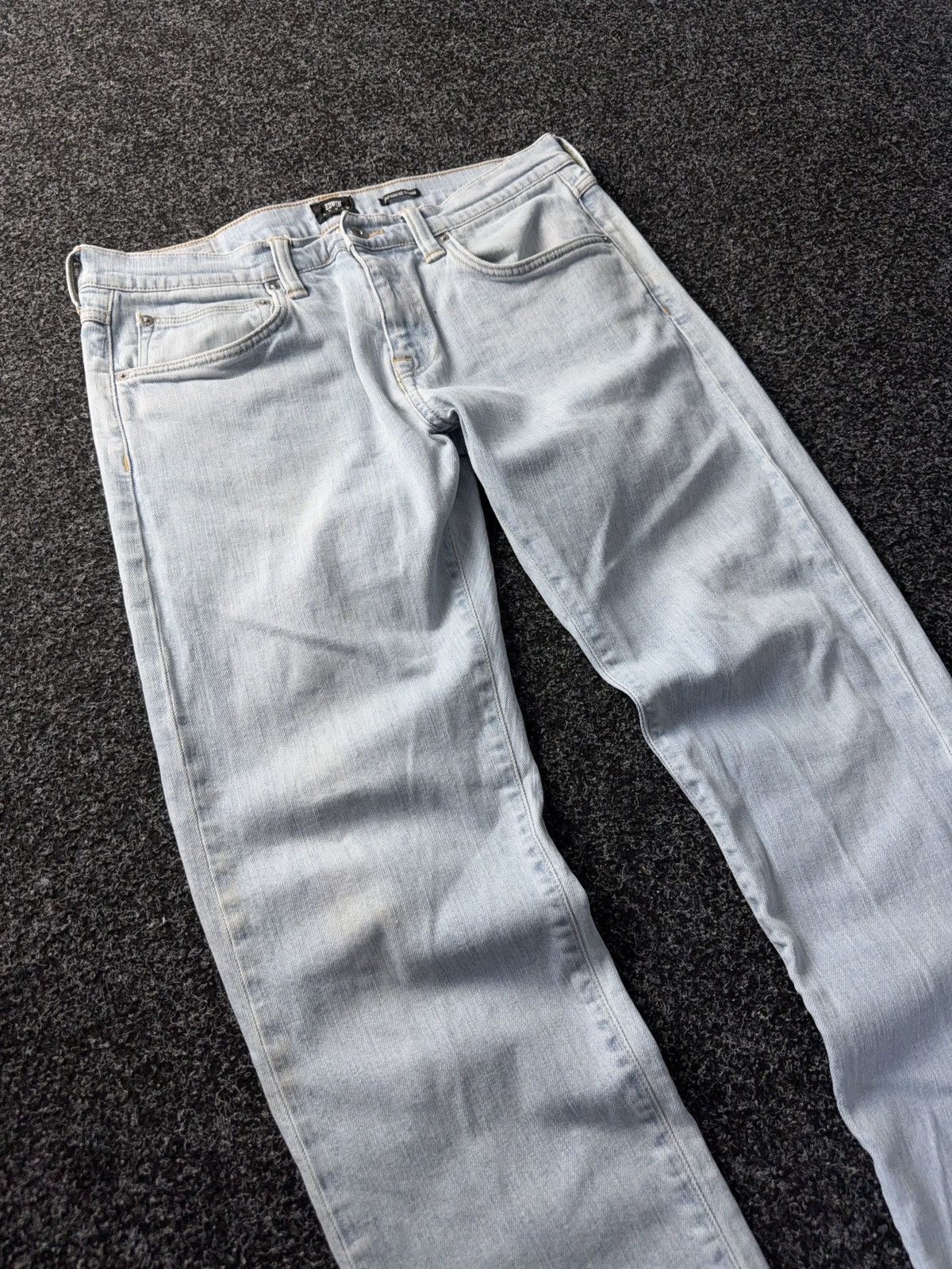Edwin Vintage 00s Distressed Edwin Light Wash Straight Jeans Size US 33 - 3 Thumbnail