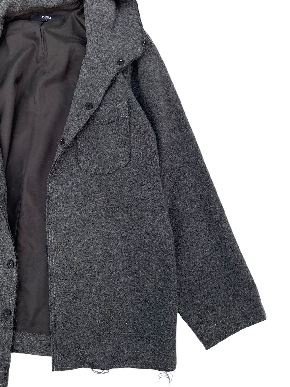 Japanese Brand × Vintage Vtg Ined Homme Wool Jacket Yohji Yamamoto Size US M / EU 48-50 / 2 - 5 Thumbnail