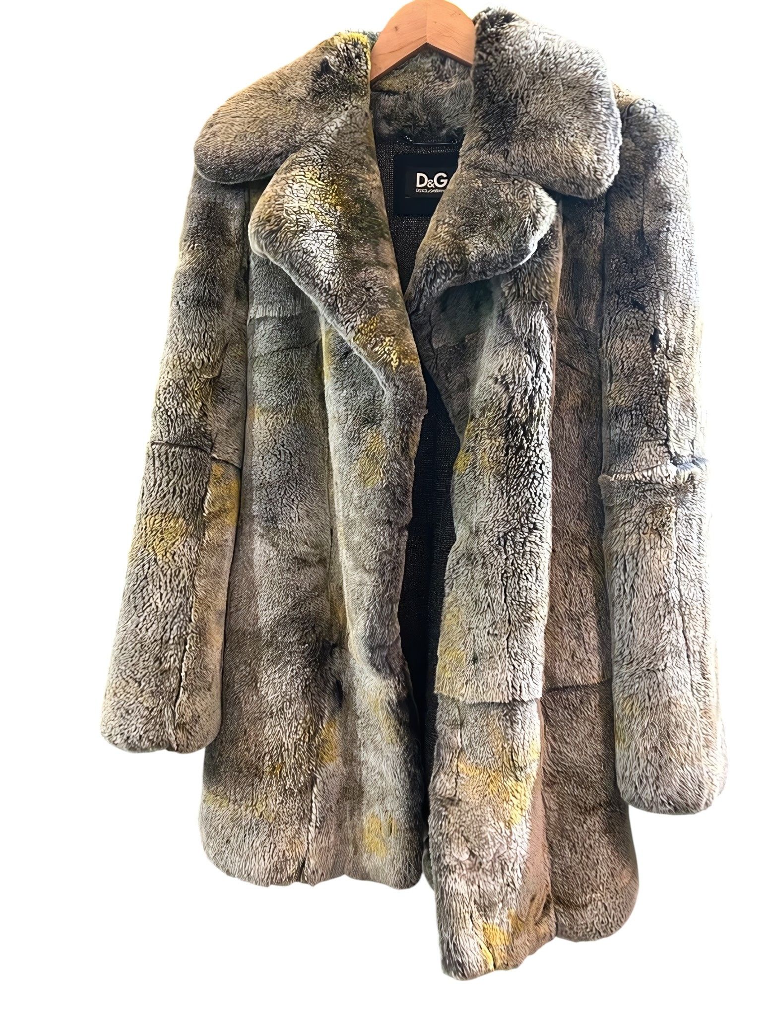 Dolce & Gabbana RABBIT FUR COAT Size S / US 4 / IT 40 - 2 Thumbnail