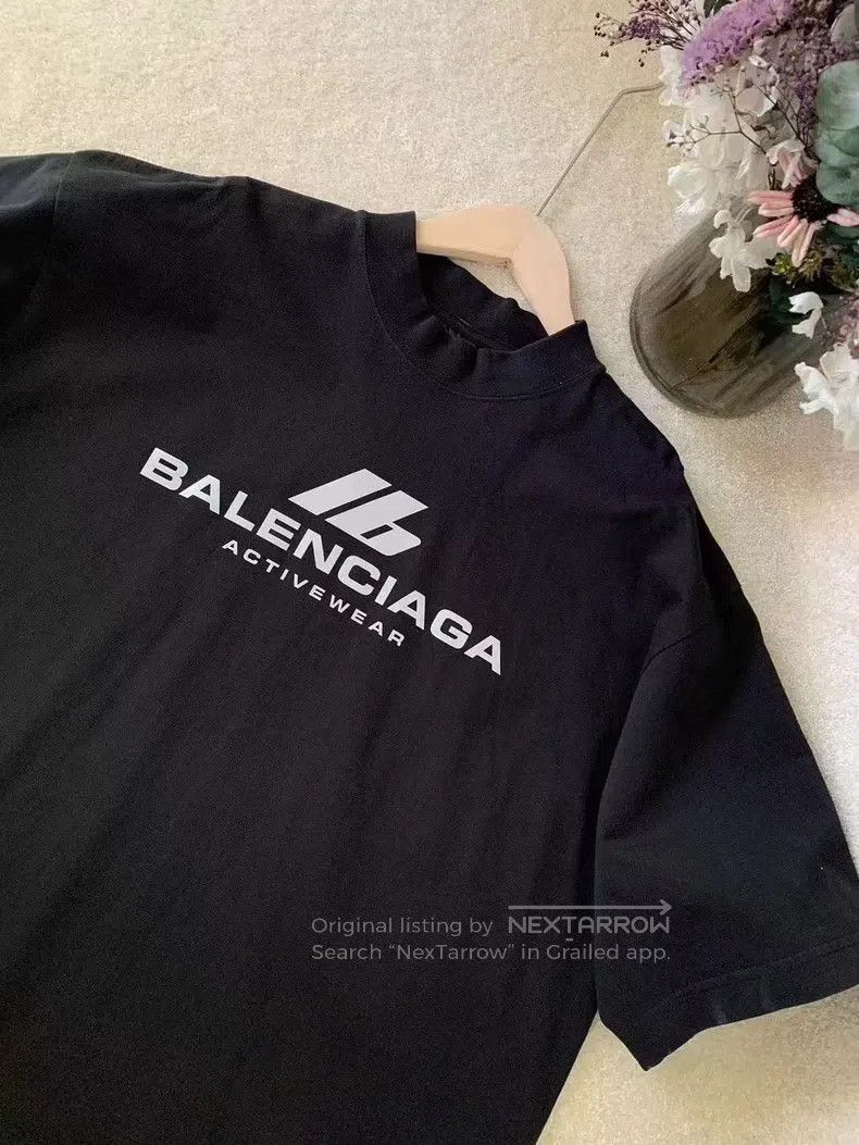 Balenciaga Balenciaga Reflective Letter Short Sleeve T-Shirt Size US M / EU 48-50 / 2 - 6 Thumbnail