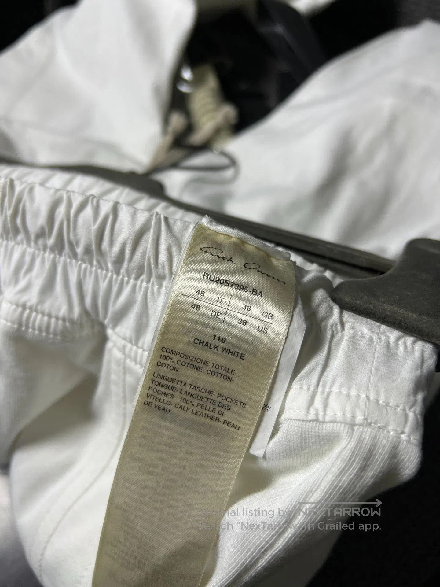 Rick Owens Rick Owens 20ss White Cargo Jogger Pants. Size US 32 / EU 48 - 6 Thumbnail