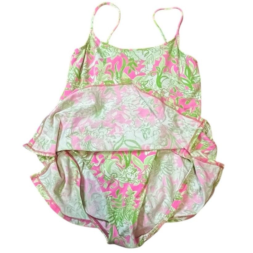 Lilly Pulitzer Lilly Pulitzer One-Piece Swimsuit Pink and Green Size 8 Size M / US 6-8 / IT 42-44 - 6 Thumbnail