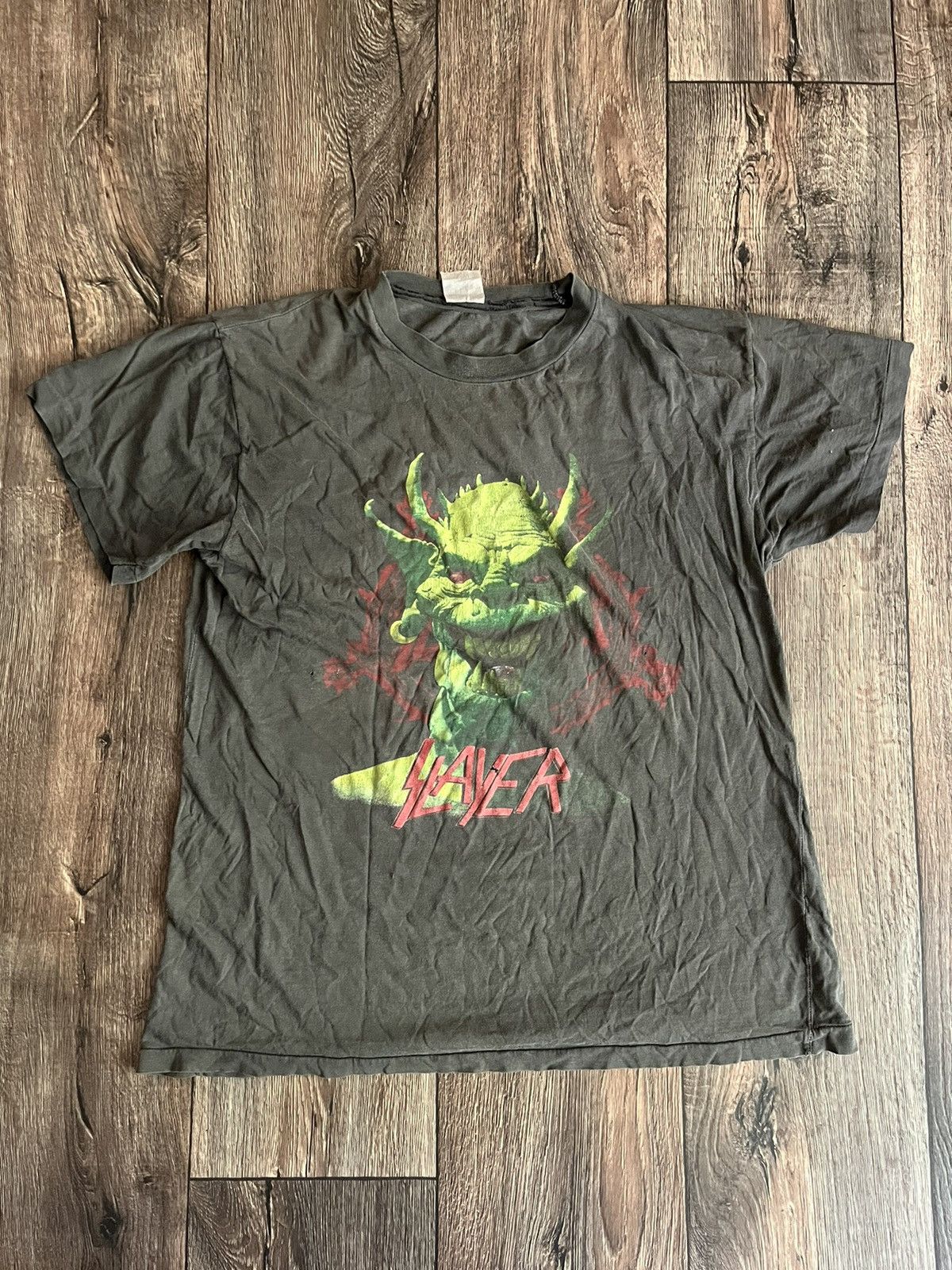 Band Tees Vintage 1990 Slayer T-shirt Single Stitch Brockum Punk Rock Size US M / EU 48-50 / 2 - 1 Thumbnail